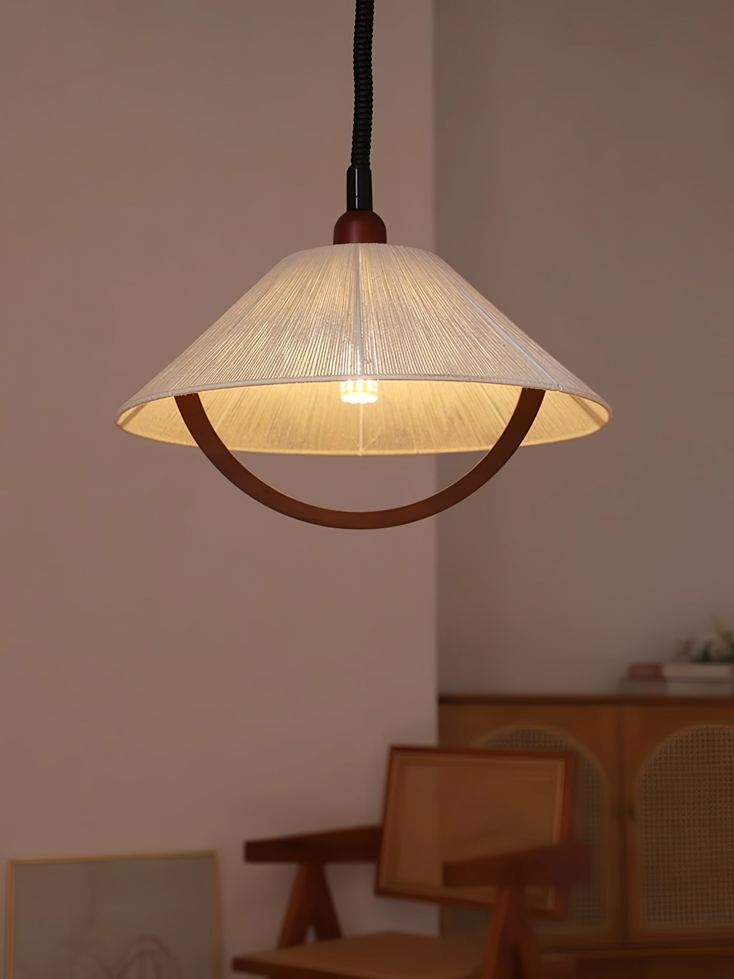 Syraeen Premium Nordic Art Wood Pendant Lamp-Neutral Decor
