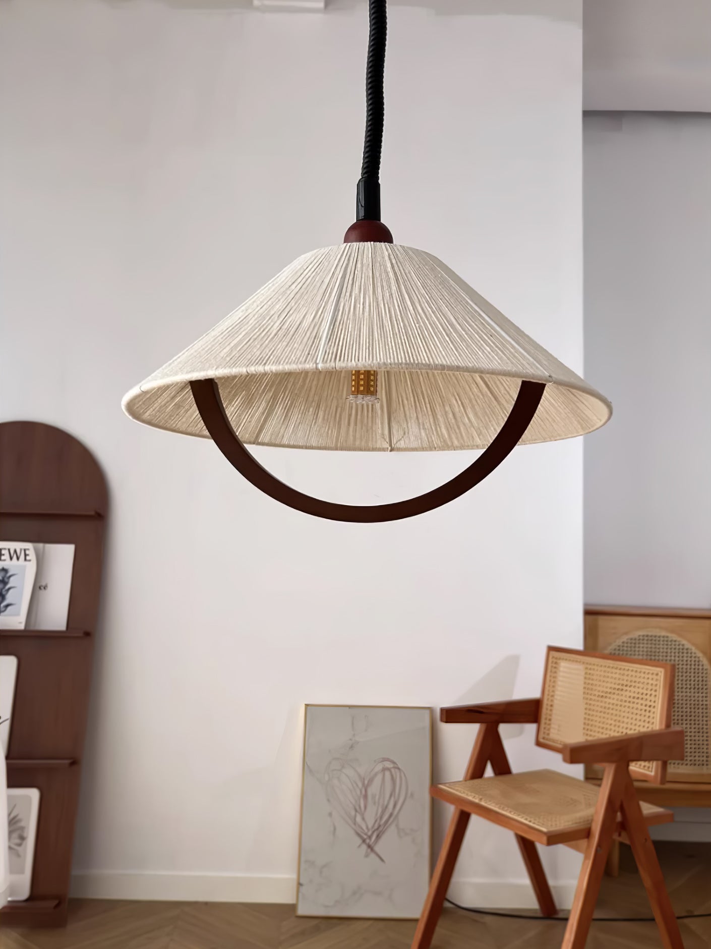 Syraeen Premium Nordic Art Wood Pendant Lamp-Neutral Decor