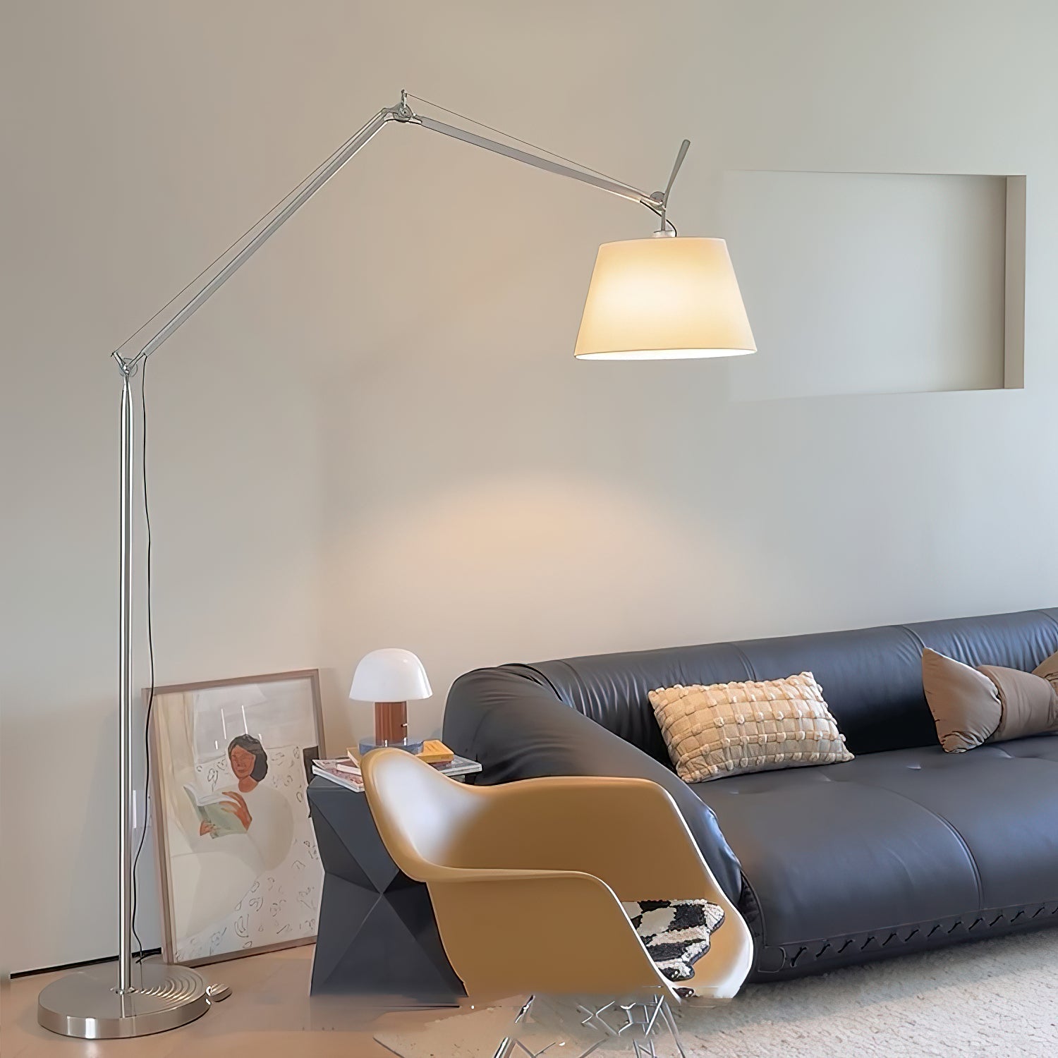 Costanza Floor Lamp with E27 socket visible.