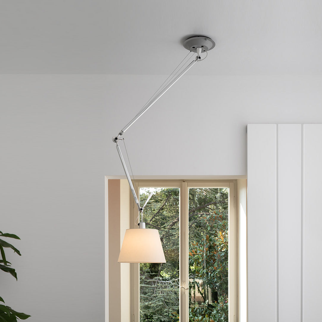 Full view of the two-head Costanza Pendant Lamp configuration.