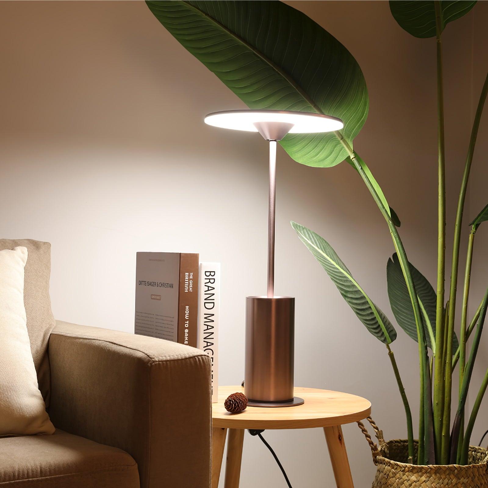 Pith Steel Minimalist Table Lamp-Neutral Decor