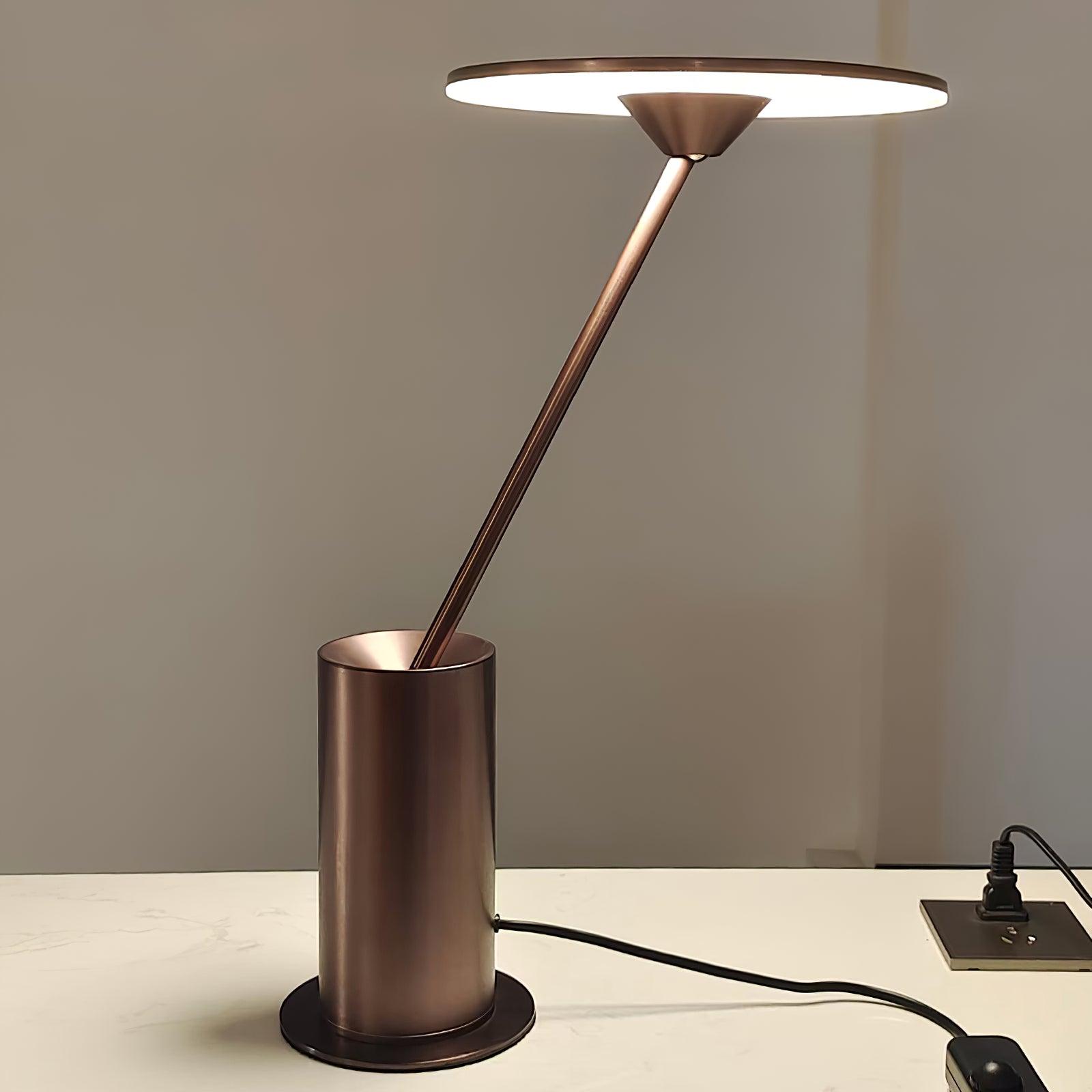 Pith Steel Minimalist Table Lamp-Neutral Decor