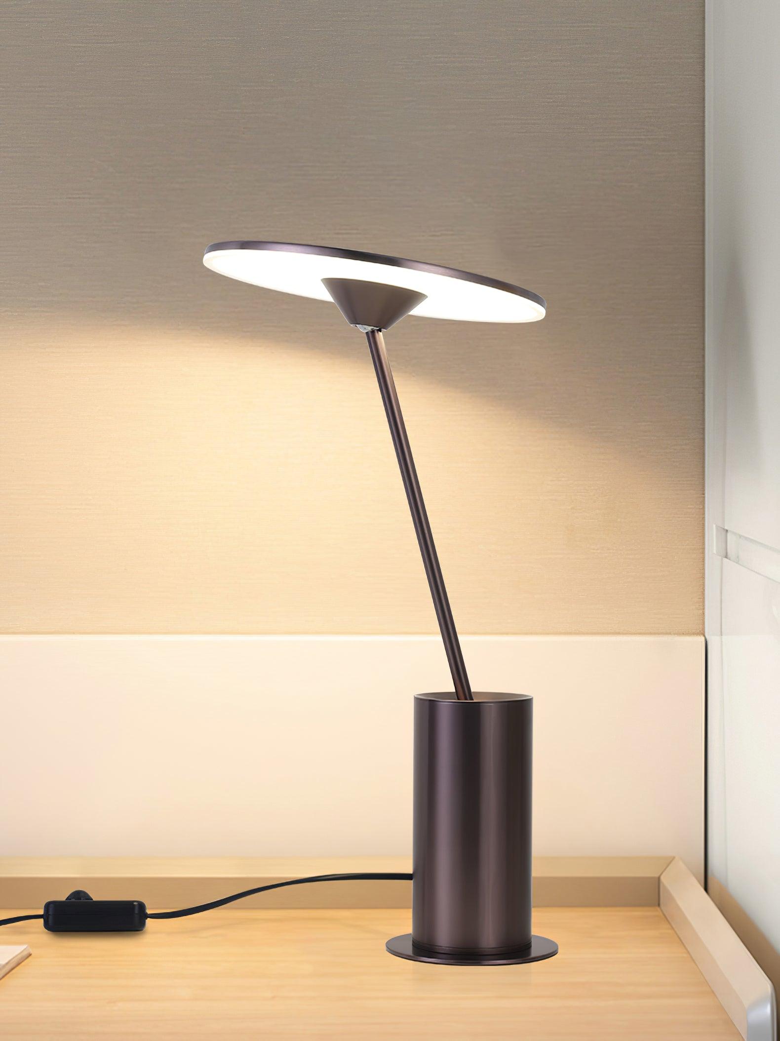 Pith Steel Minimalist Table Lamp-Neutral Decor