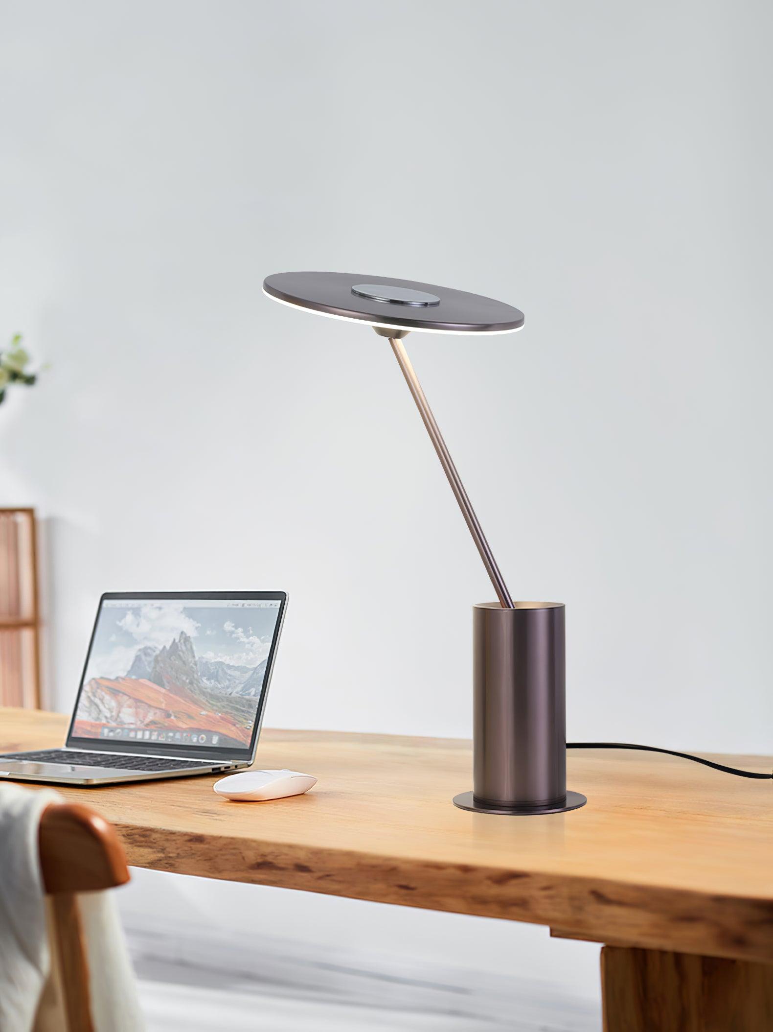 Pith Steel Minimalist Table Lamp-Neutral Decor