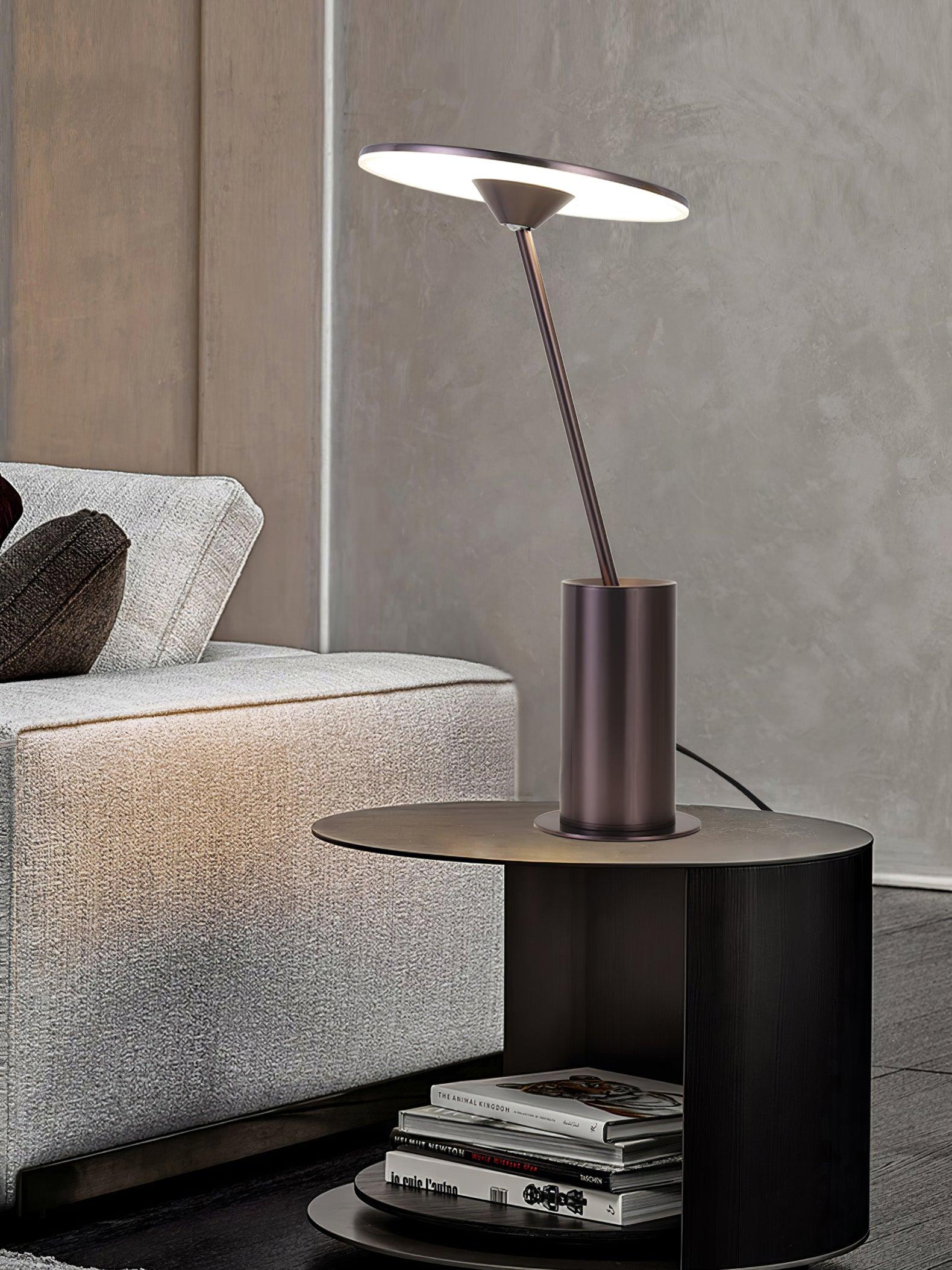 Pith Steel Minimalist Table Lamp-Neutral Decor