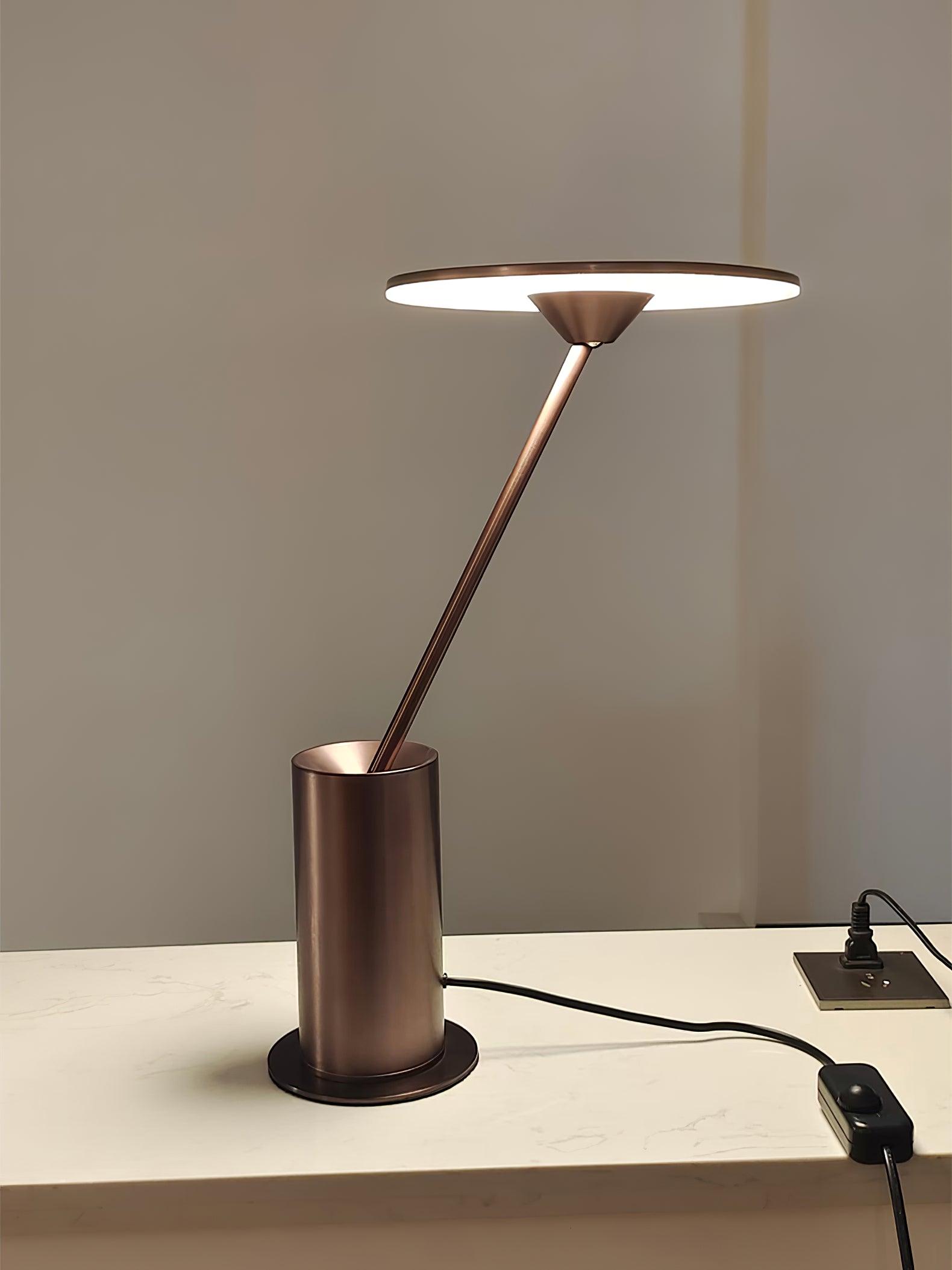 Pith Steel Minimalist Table Lamp-Neutral Decor