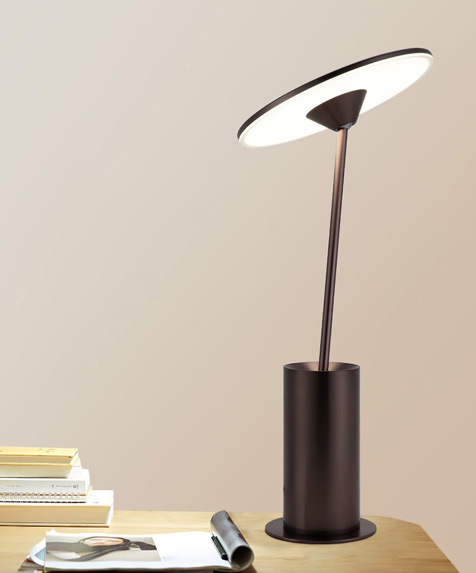 Pith Steel Minimalist Table Lamp-Neutral Decor