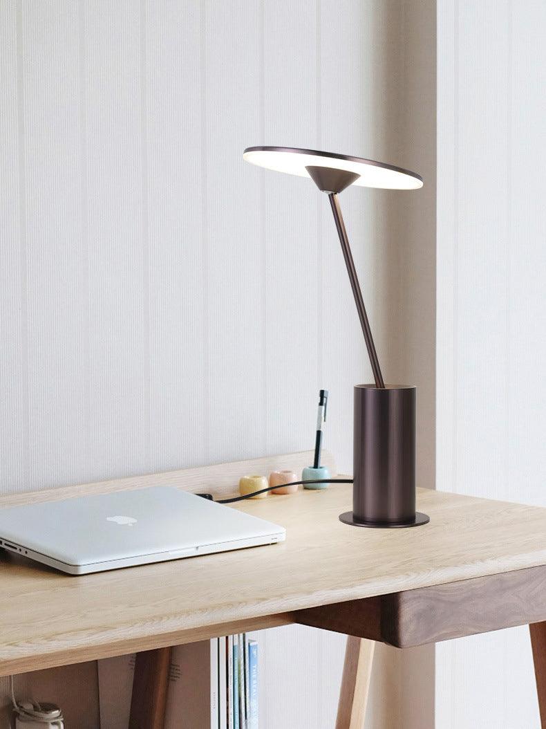 Pith Steel Minimalist Table Lamp-Neutral Decor