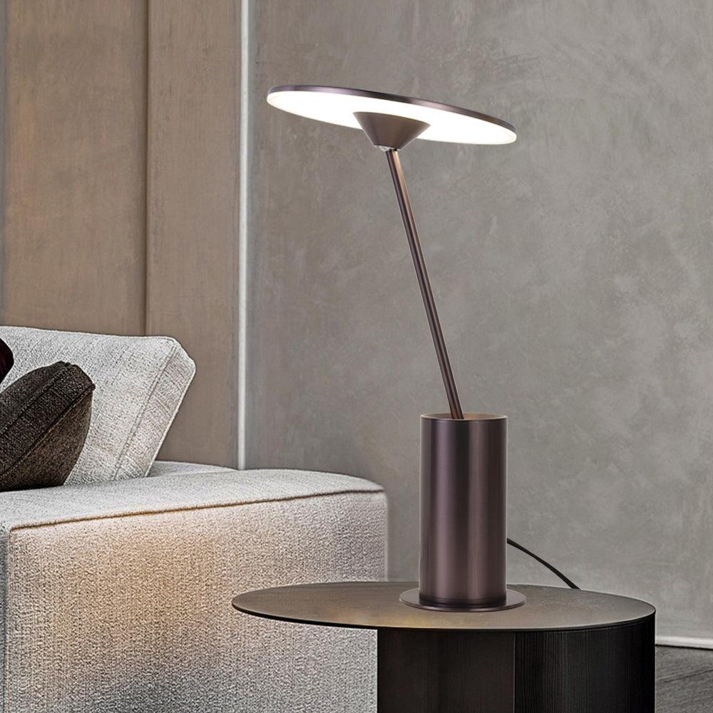 Pith Steel Minimalist Table Lamp-Neutral Decor