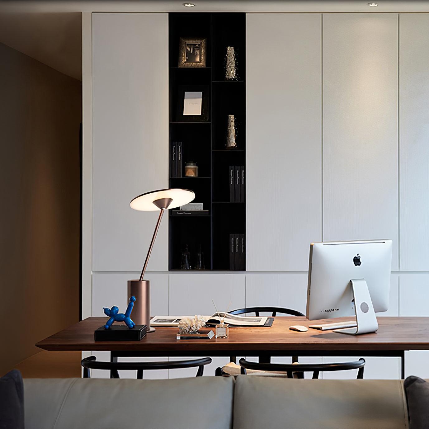 Pith Steel Minimalist Table Lamp-Neutral Decor