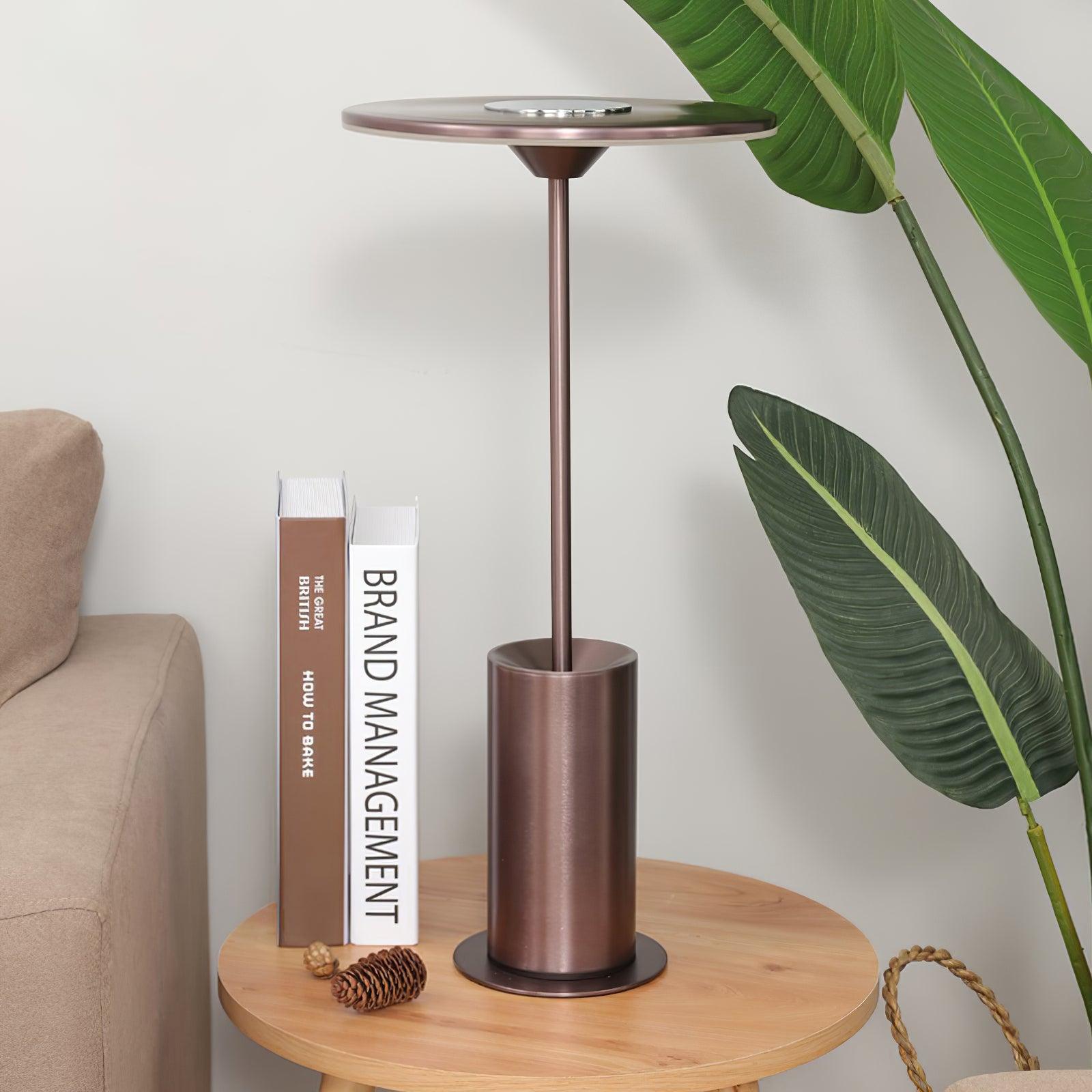 Pith Steel Minimalist Table Lamp-Neutral Decor