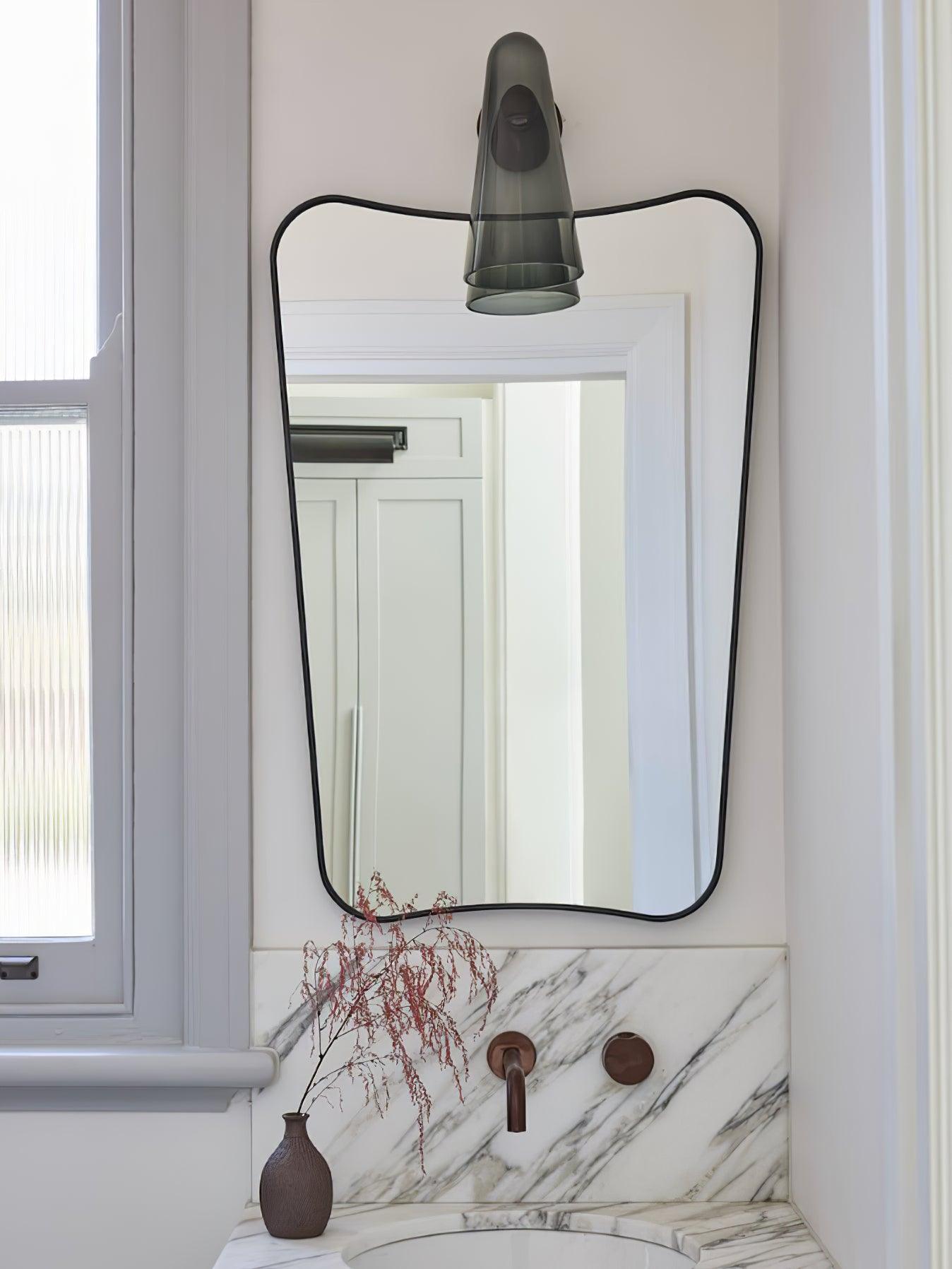 Conical Glass Plug-in Wall Lamp-Neutral Decor