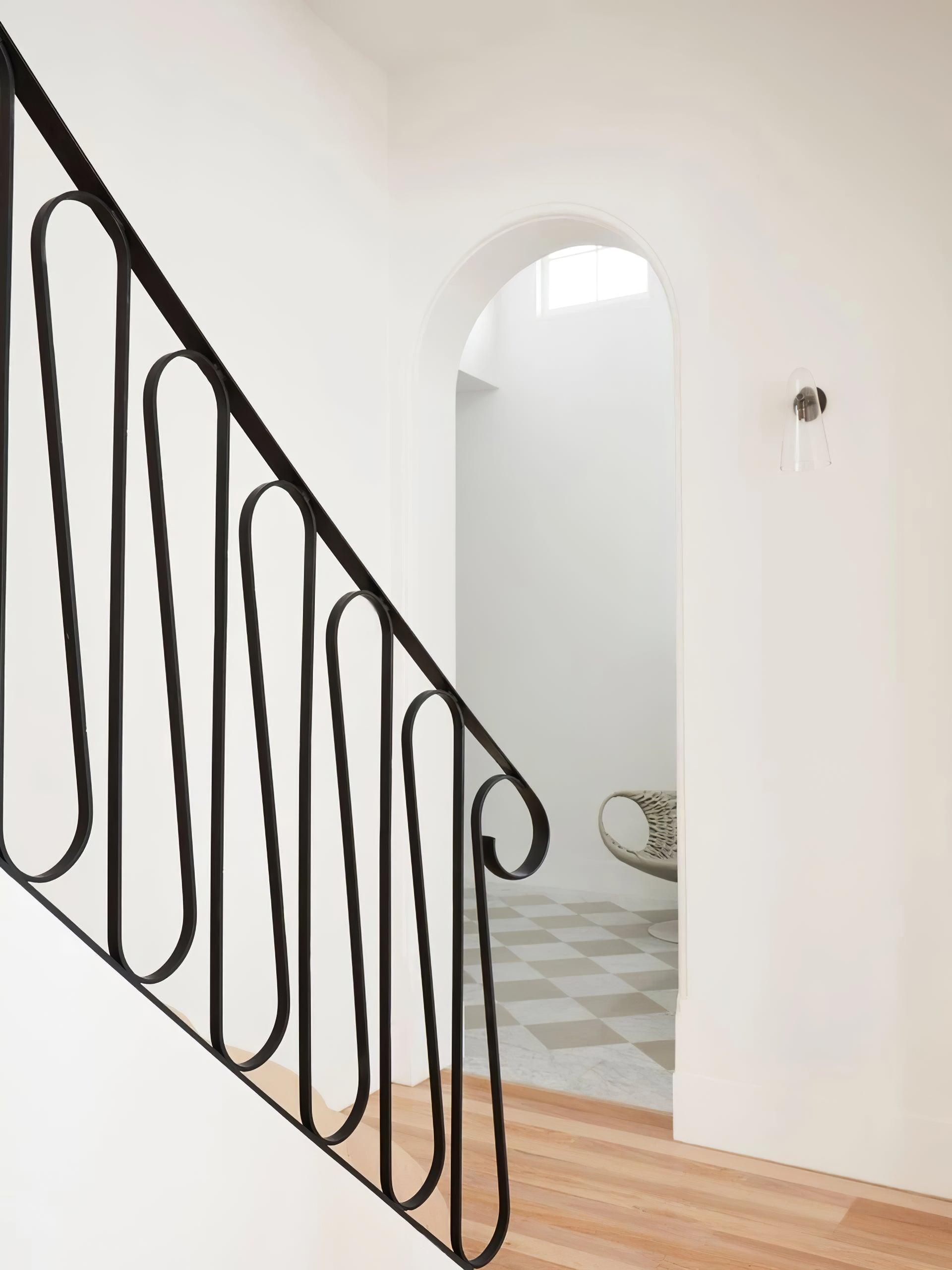 Conical Glass Wall Lamp-Neutral Decor