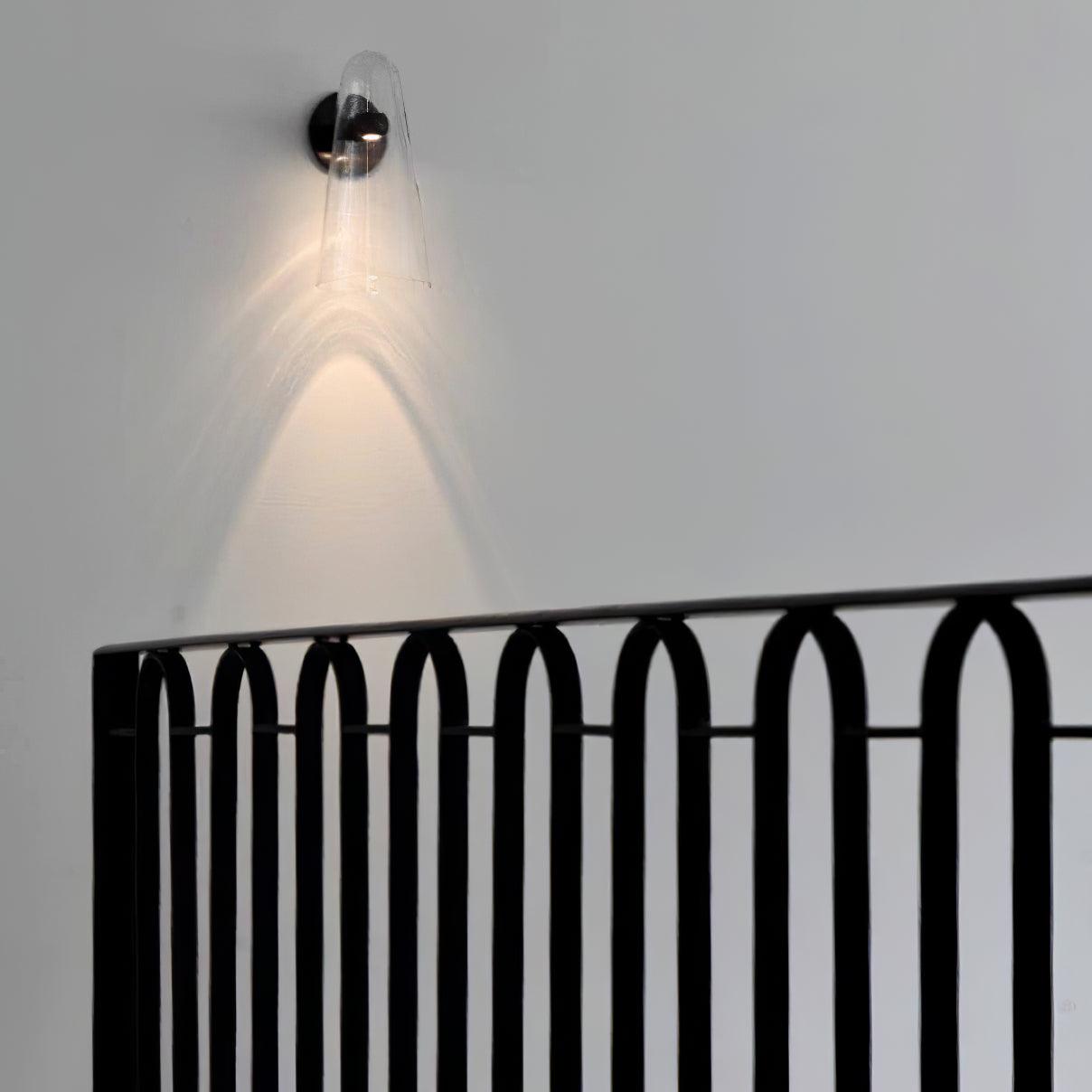 Conical Glass Plug-in Wall Lamp-Neutral Decor