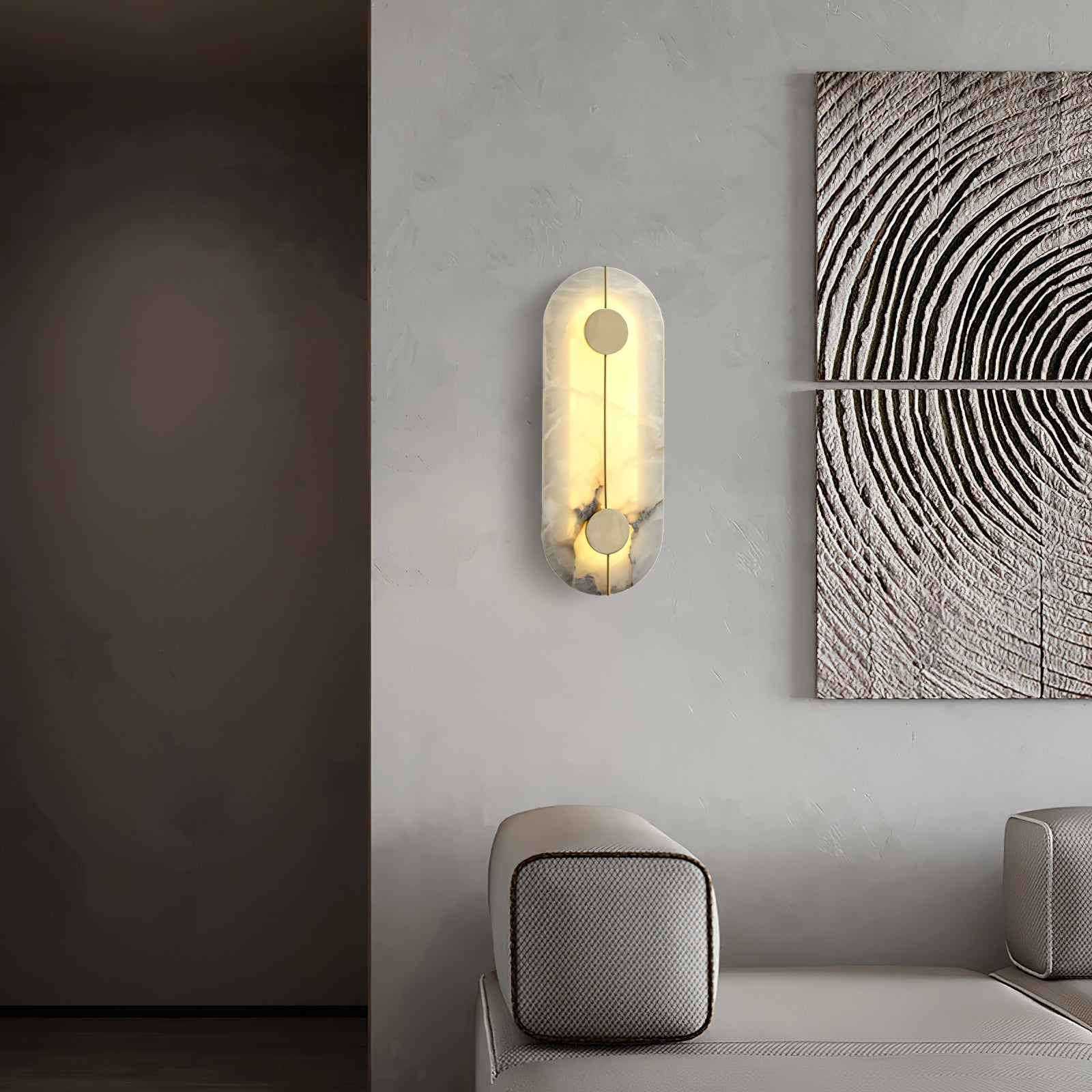 Waegnuvyo Modern Minimalist Alabaster Wall Lamp