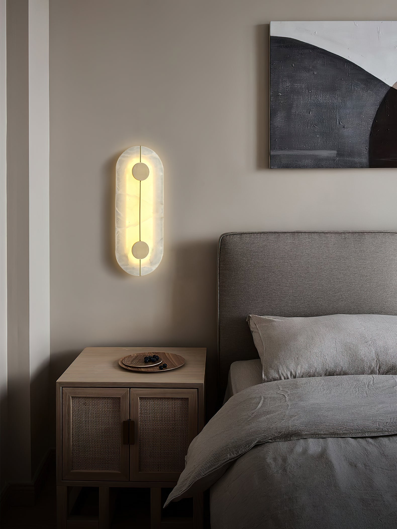 Waegnuvyo Modern Minimalist Alabaster Wall Lamp