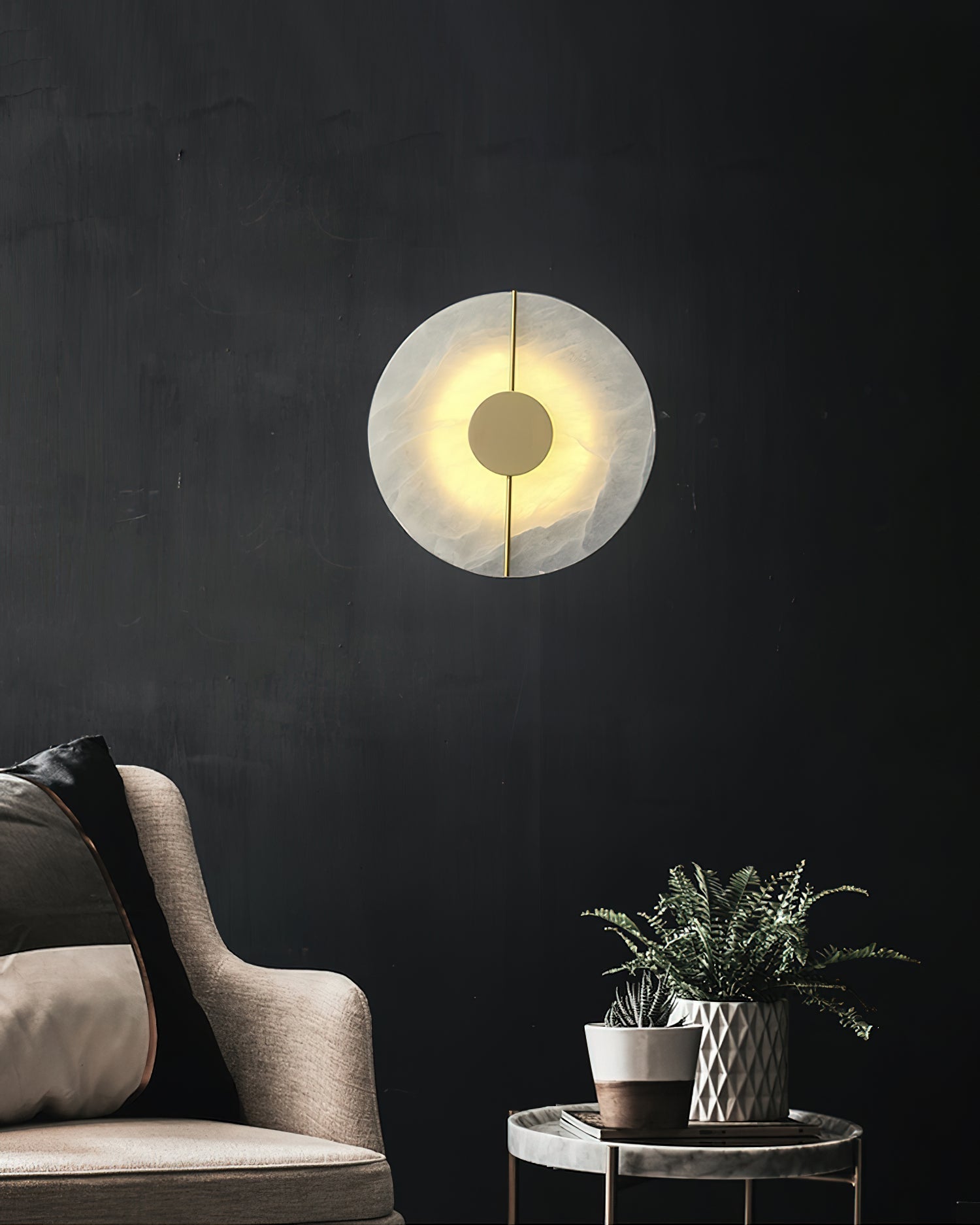 Waegnuvyo Modern Minimalist Alabaster Wall Lamp