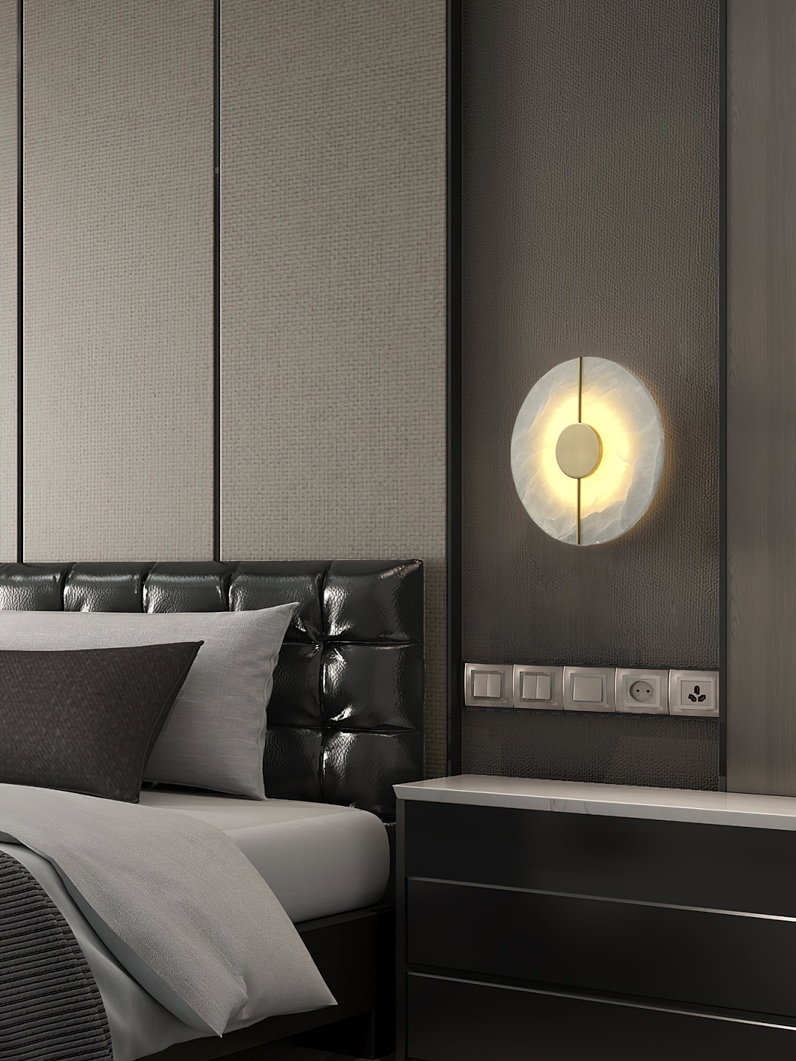 Waegnuvyo Modern Minimalist Alabaster Wall Lamp