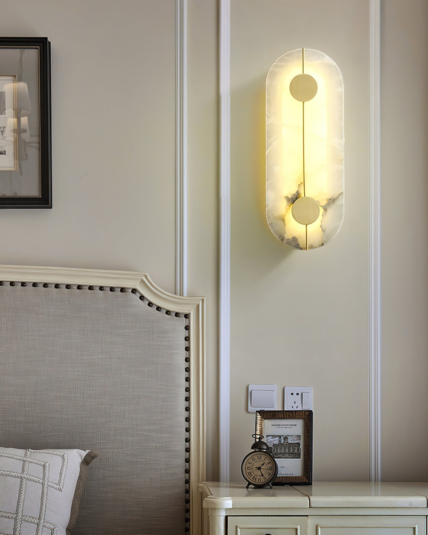 Waegnuvyo Modern Minimalist Alabaster Wall Lamp