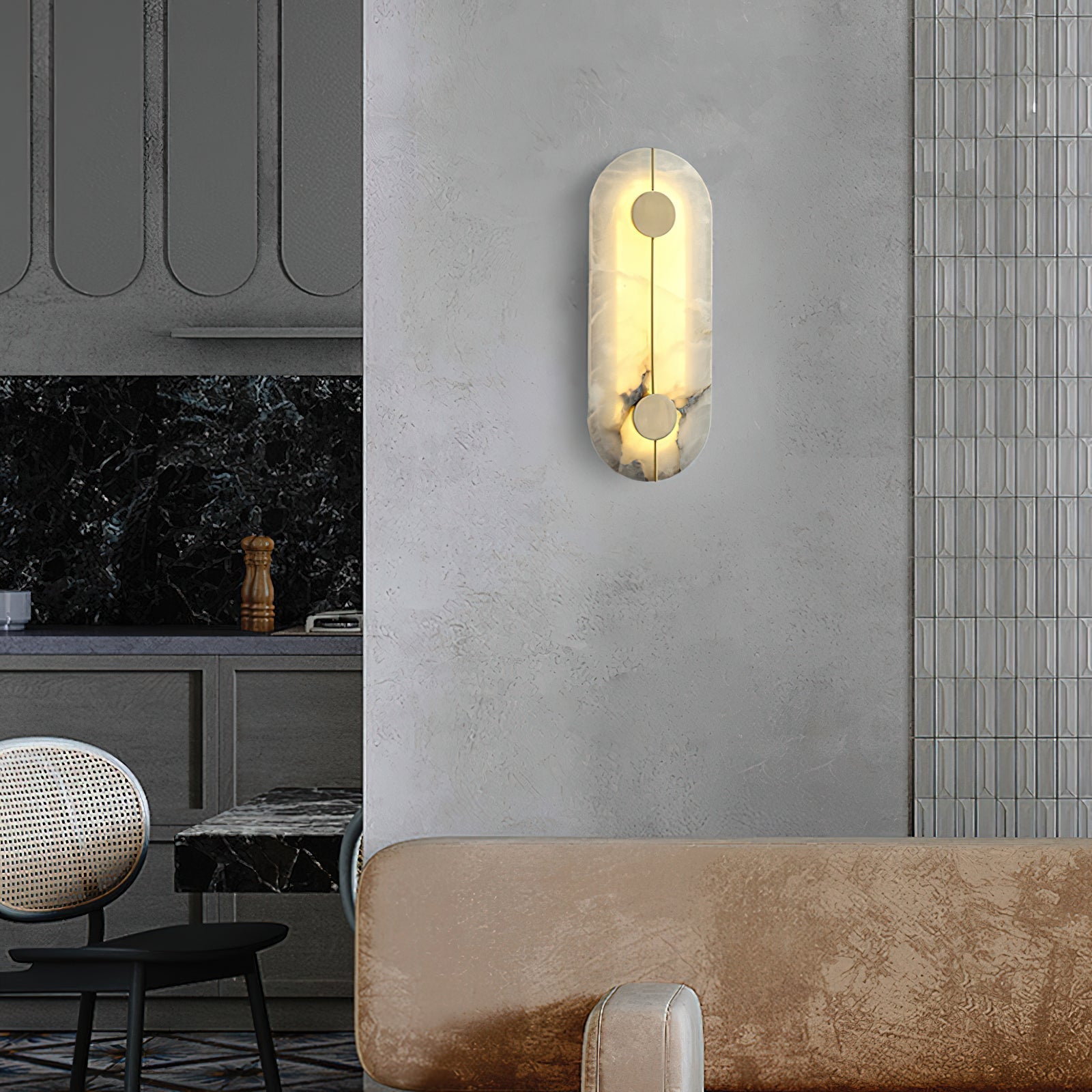 Waegnuvyo Modern Minimalist Alabaster Wall Lamp