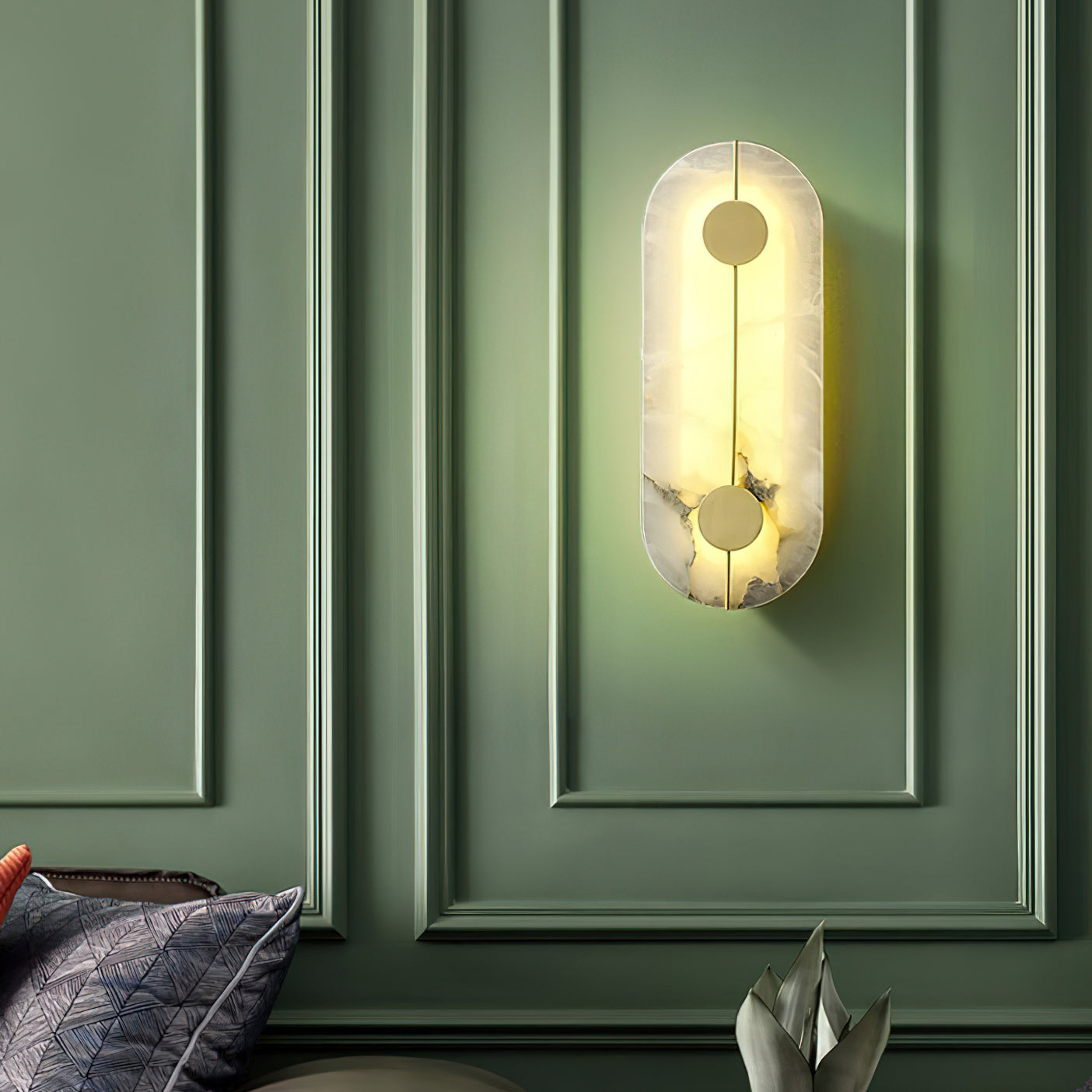 Waegnuvyo Modern Minimalist Alabaster Wall Lamp