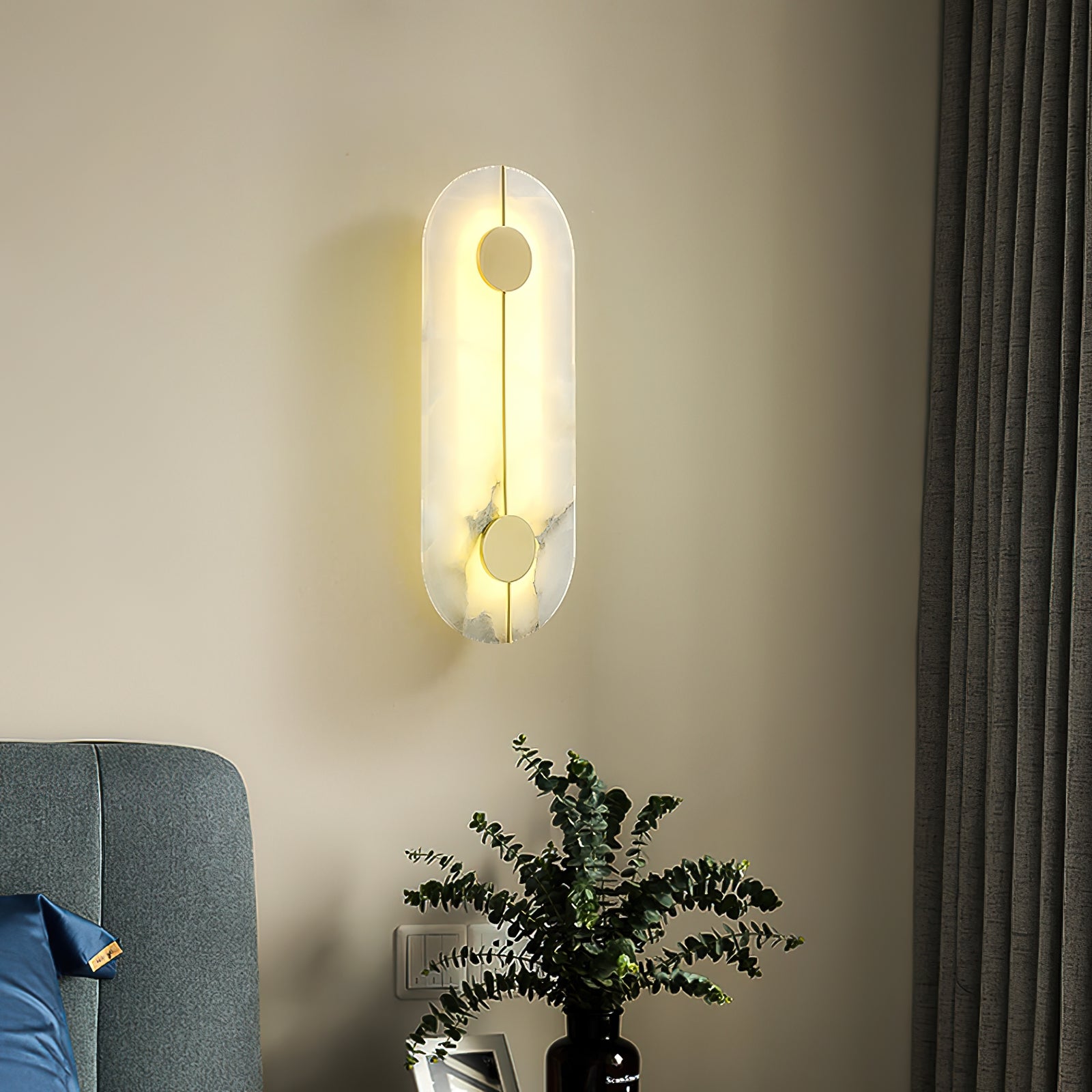 Waegnuvyo Modern Minimalist Alabaster Wall Lamp