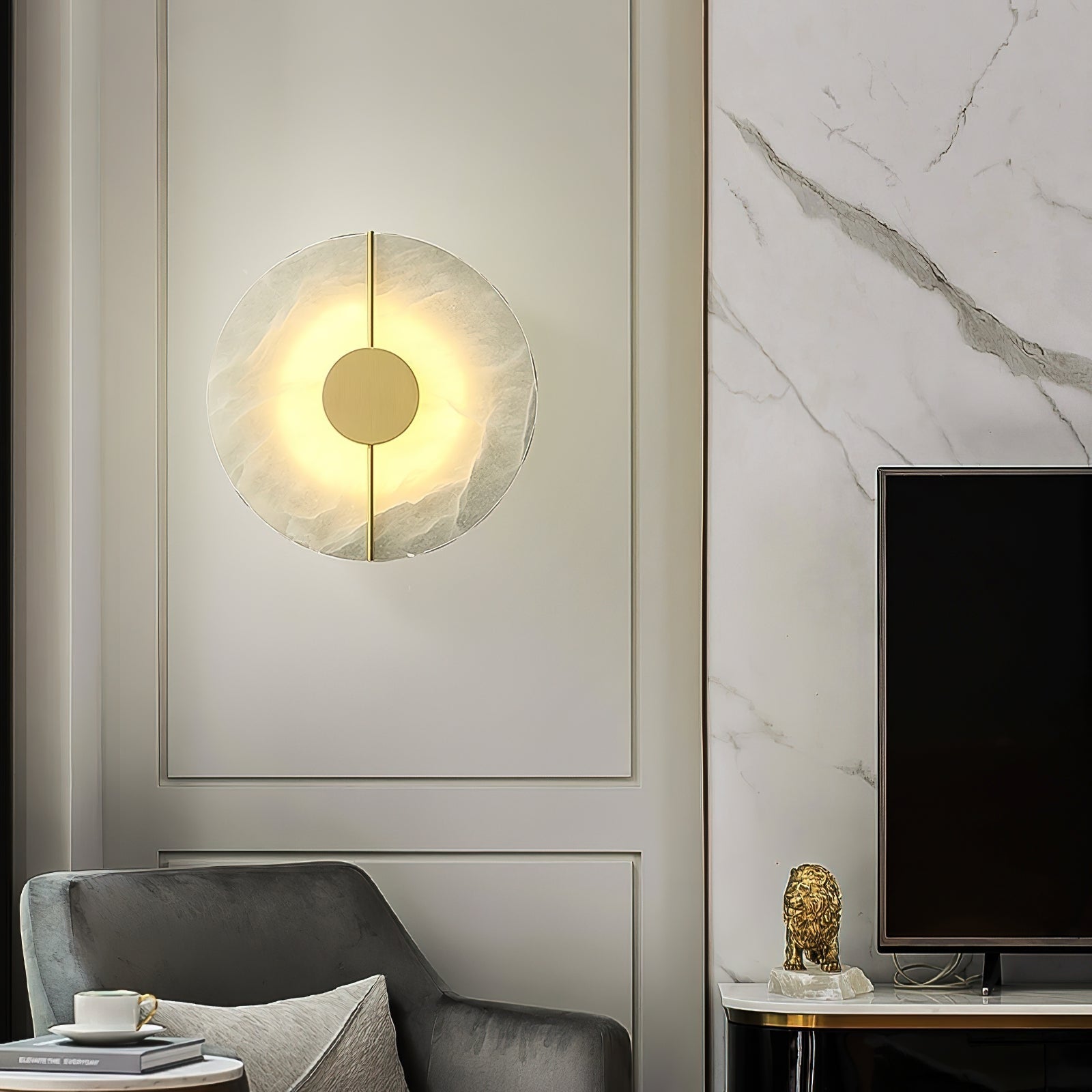 Waegnuvyo Modern Minimalist Alabaster Wall Lamp