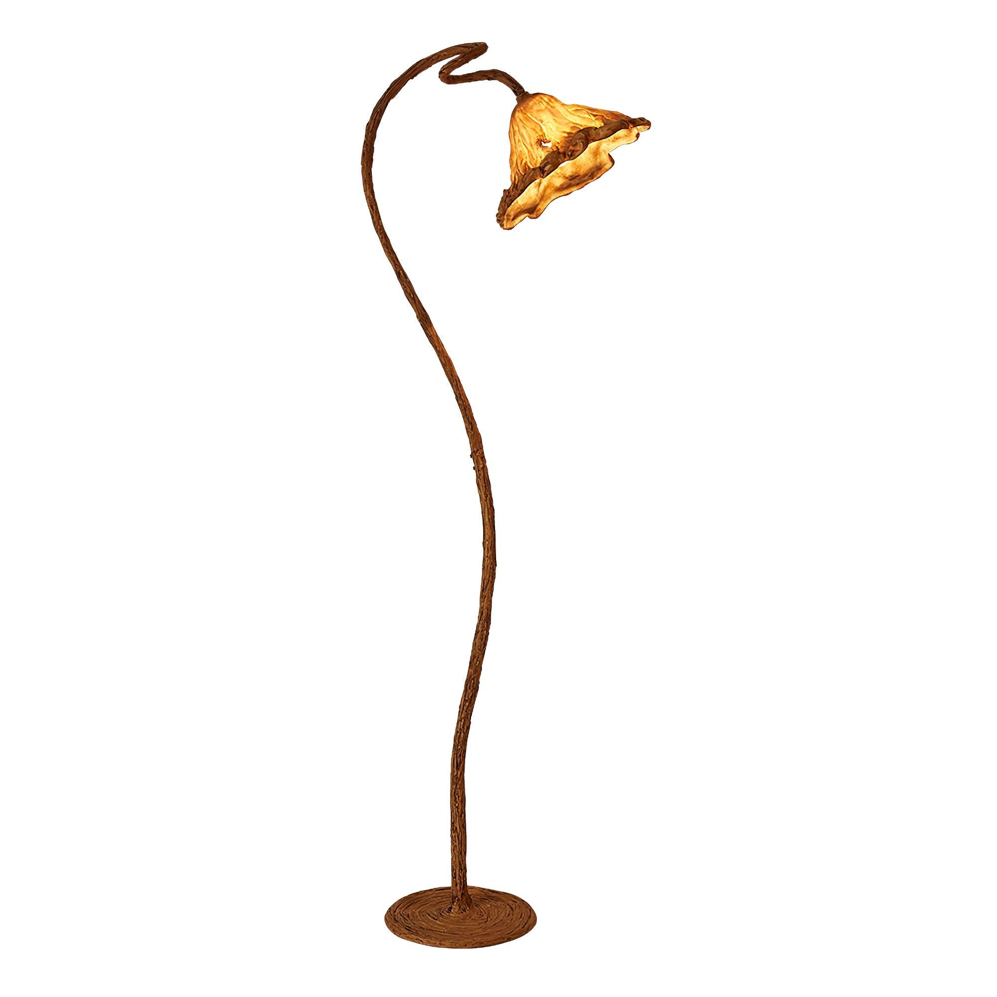 Ailo Natural Resin Floor Lamp-Neutral Decor