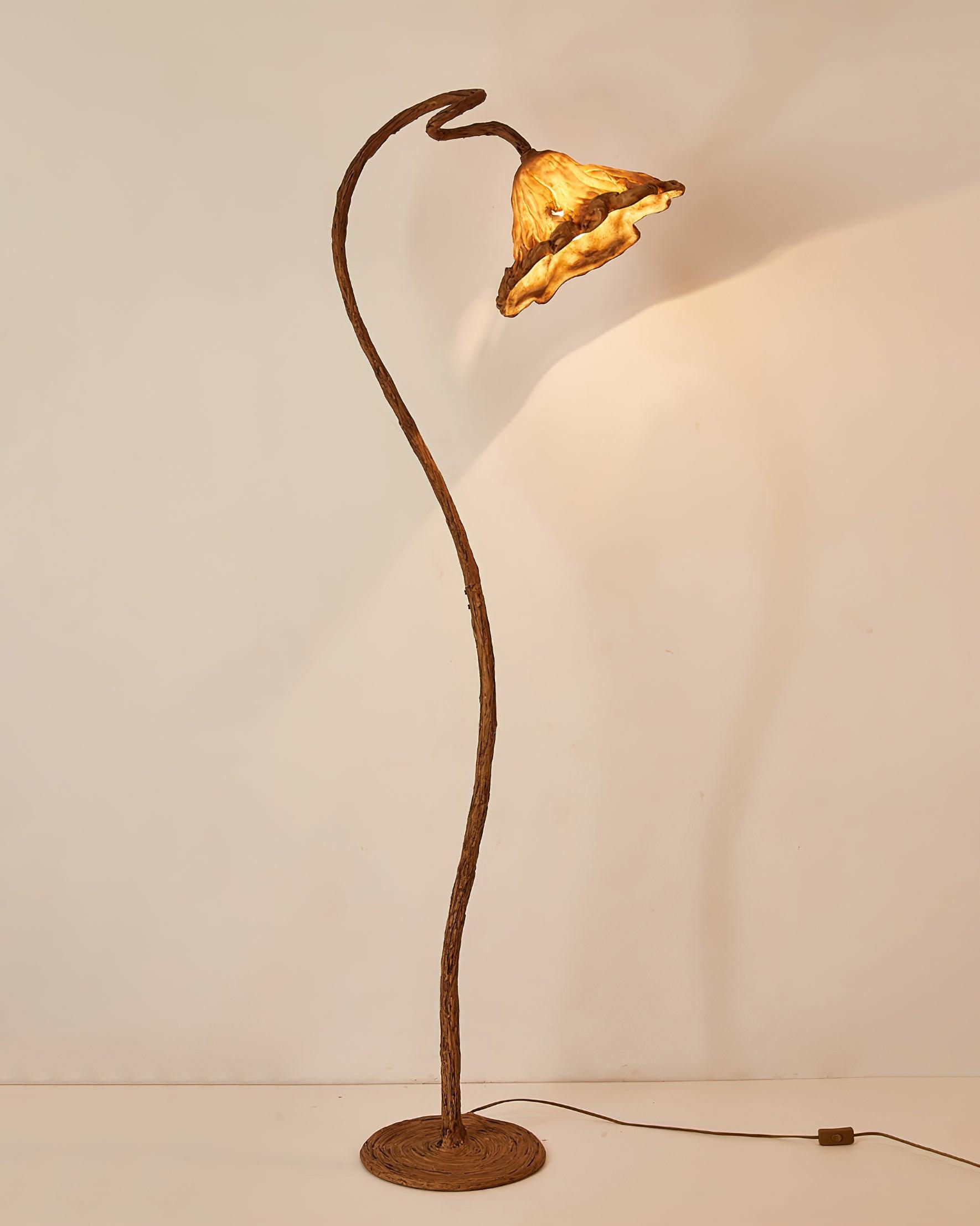 Ailo Natural Resin Floor Lamp-Neutral Decor