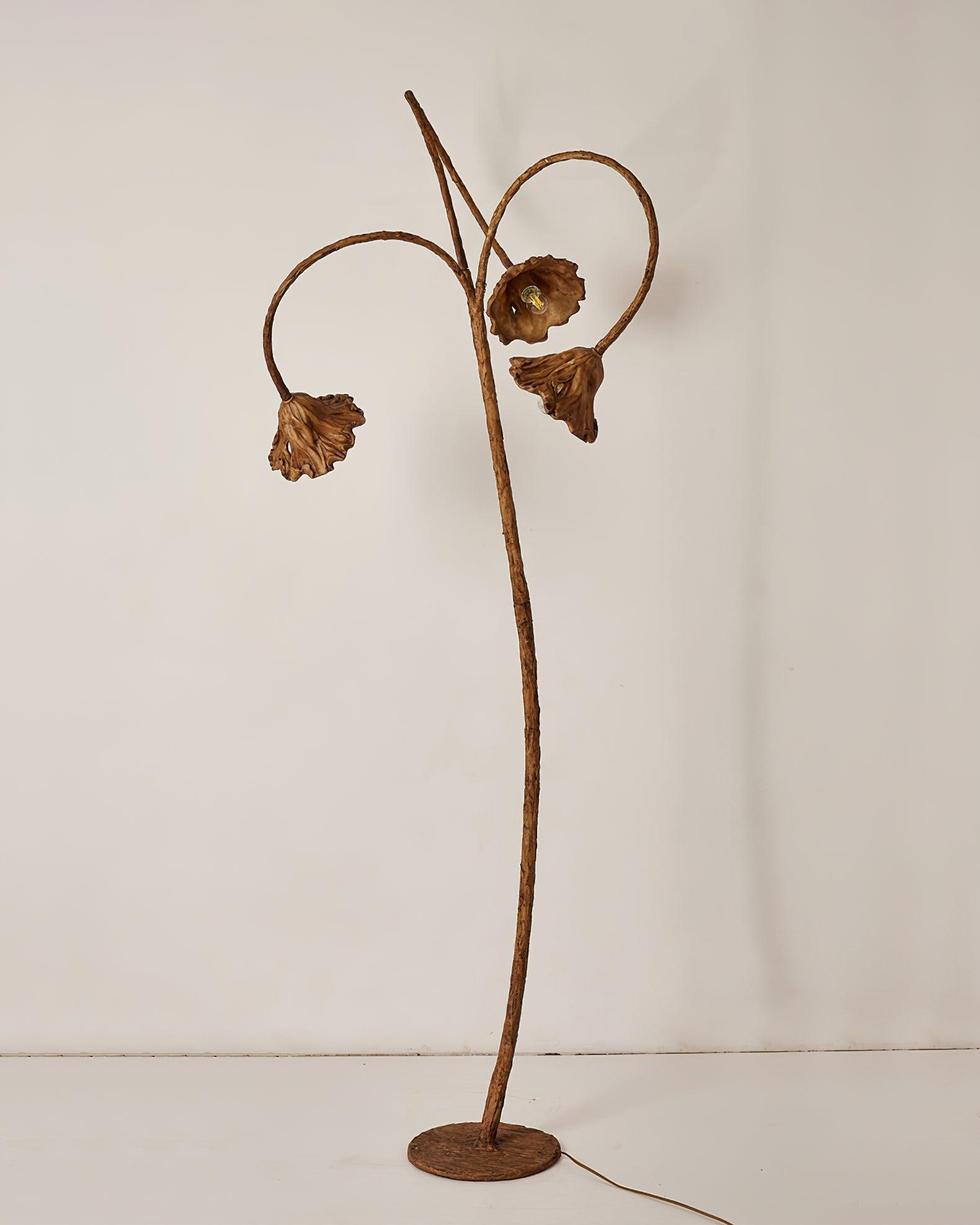 Ailo Natural Resin Floor Lamp-Neutral Decor