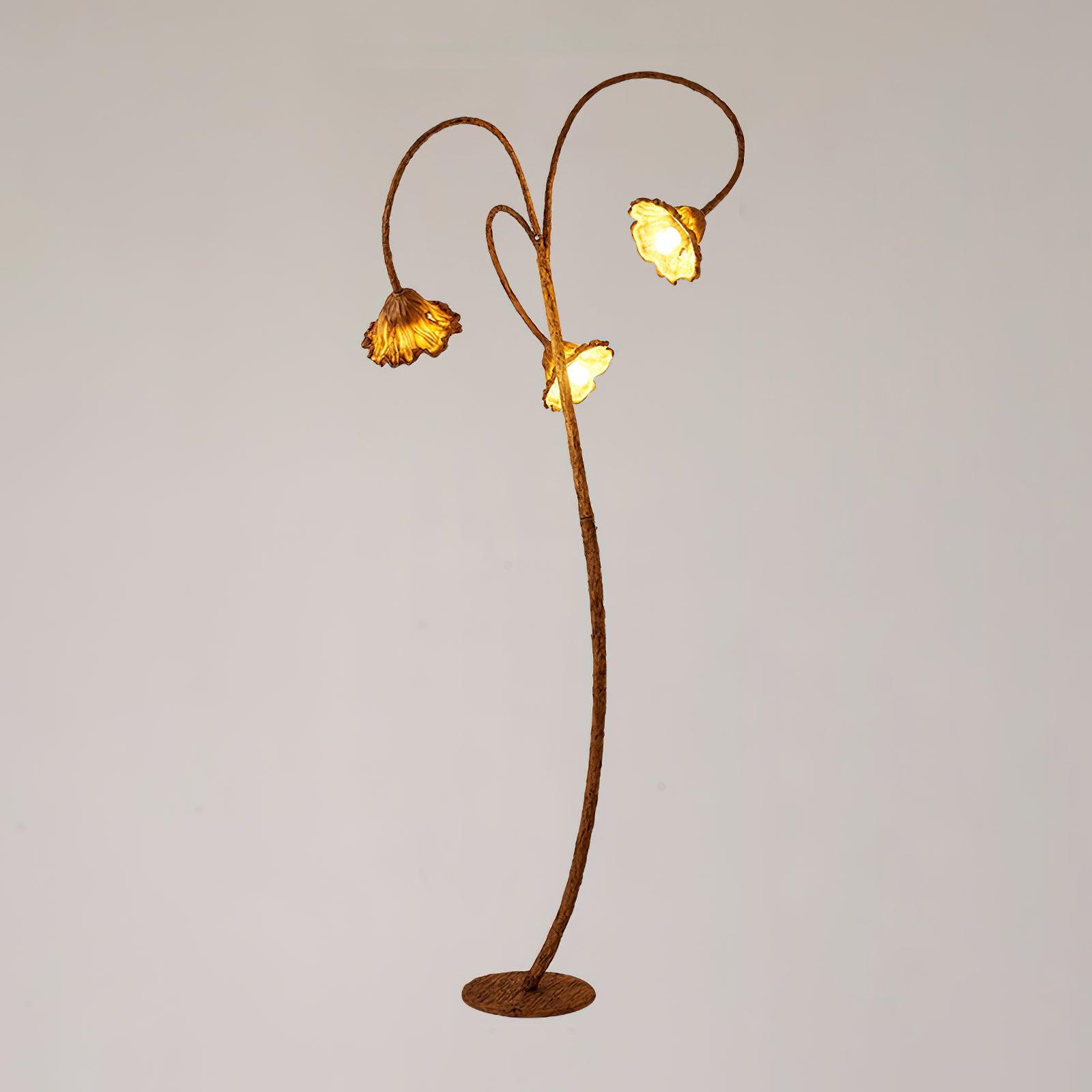 Ailo Natural Resin Floor Lamp-Neutral Decor