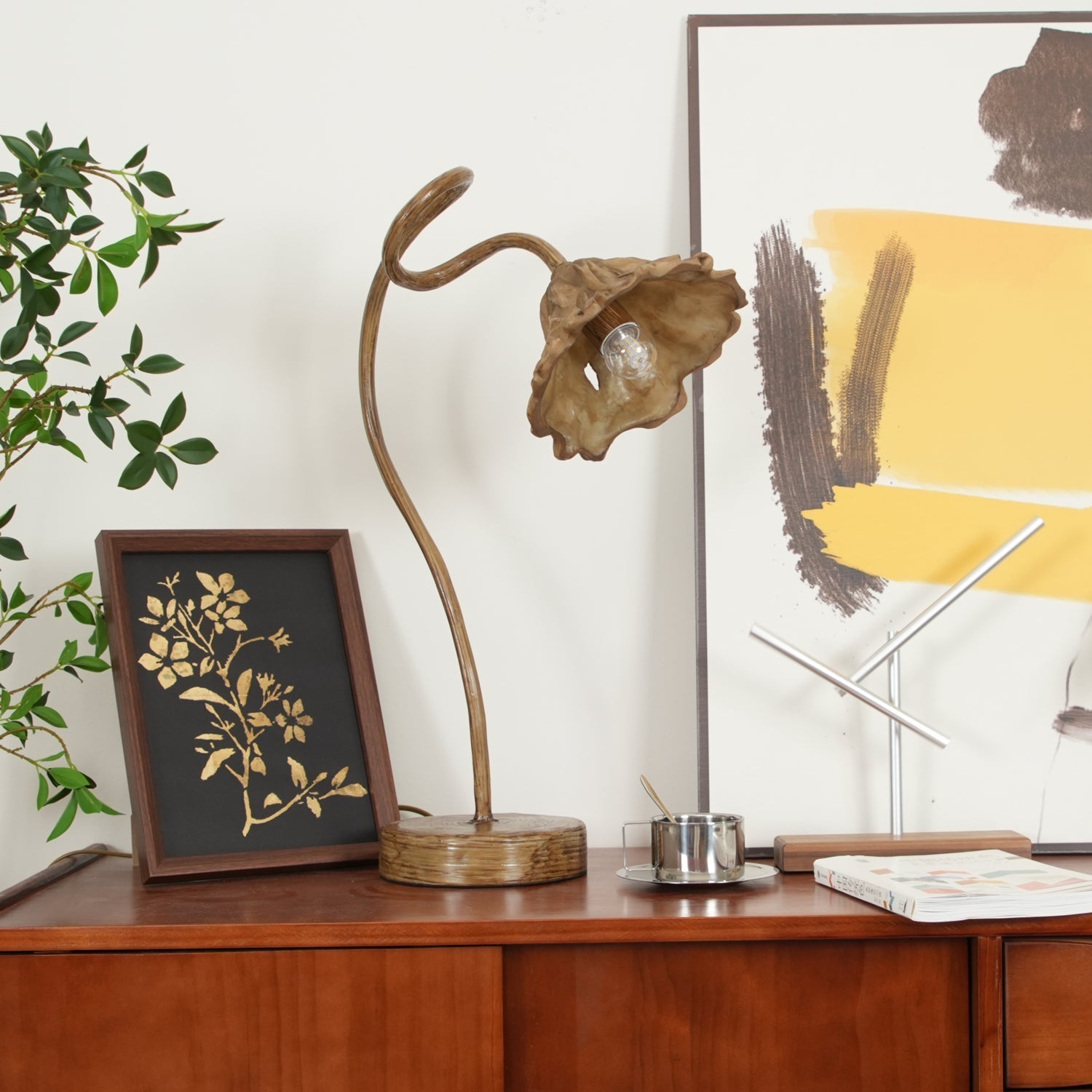 Nexo Resin Table Lamp-Neutral Decor