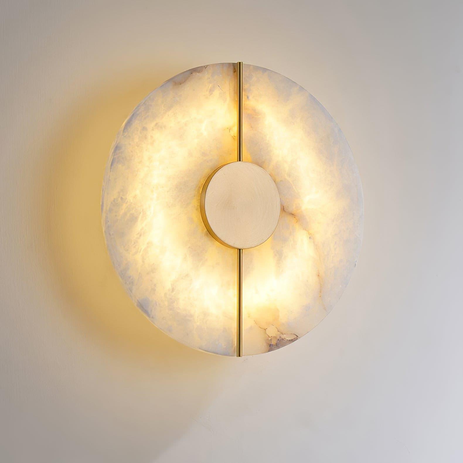 Citheira Minimalist Alabaster Wall Light-Neutral Decor