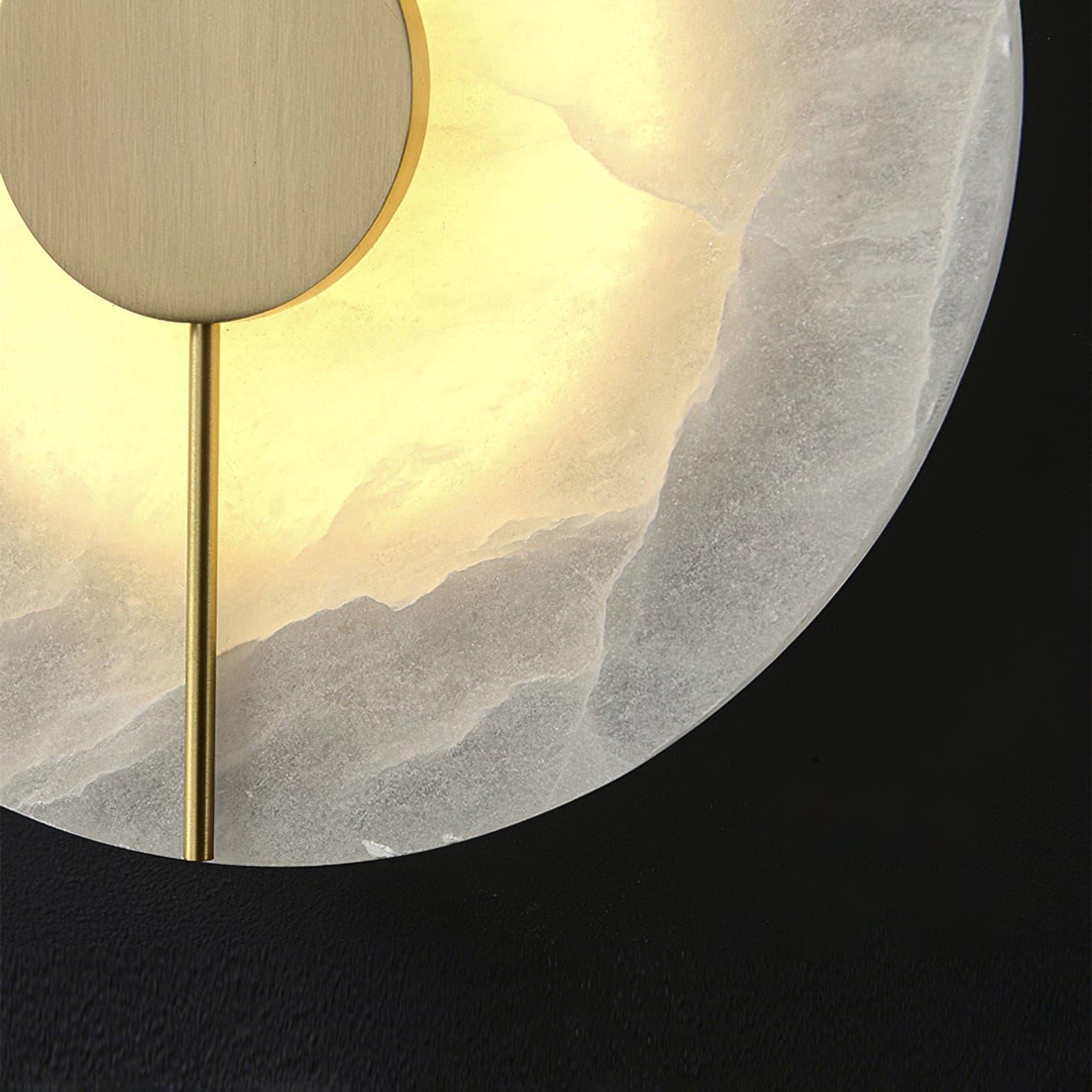 Nivar Minimalist Alabaster Wall Light-Neutral Decor