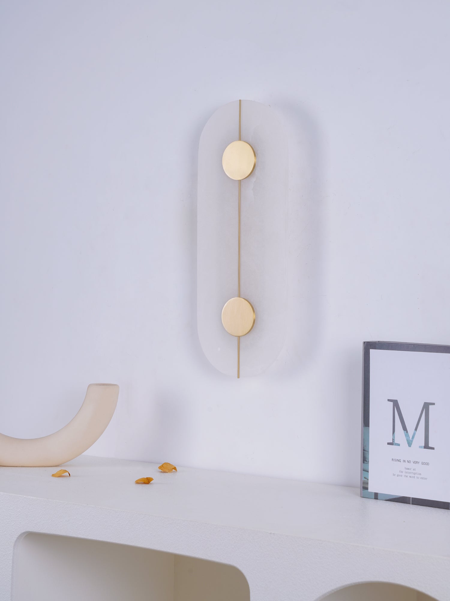 Artistic Wall Lamp Dolomite Copper Retro Flair
