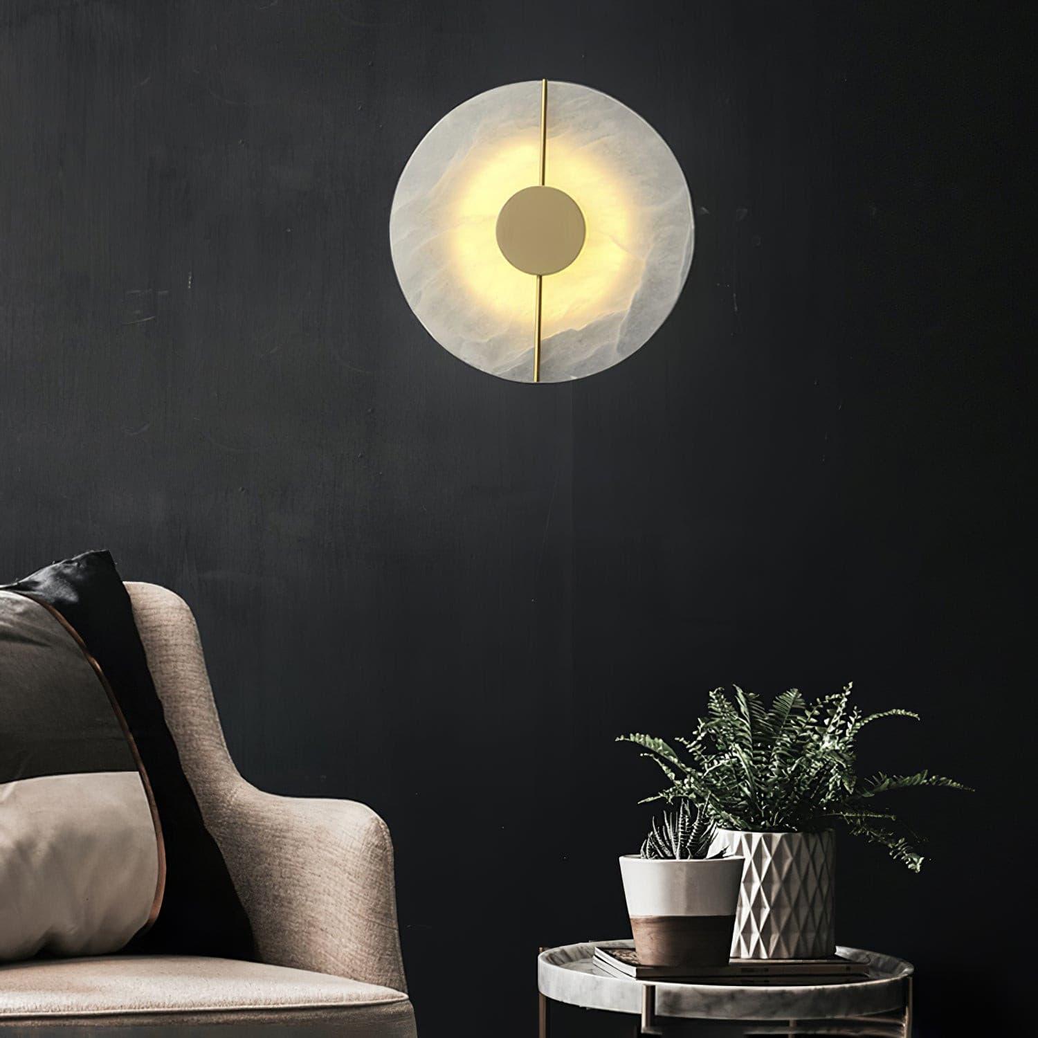 Citheira Minimalist Alabaster Wall Light-Neutral Decor