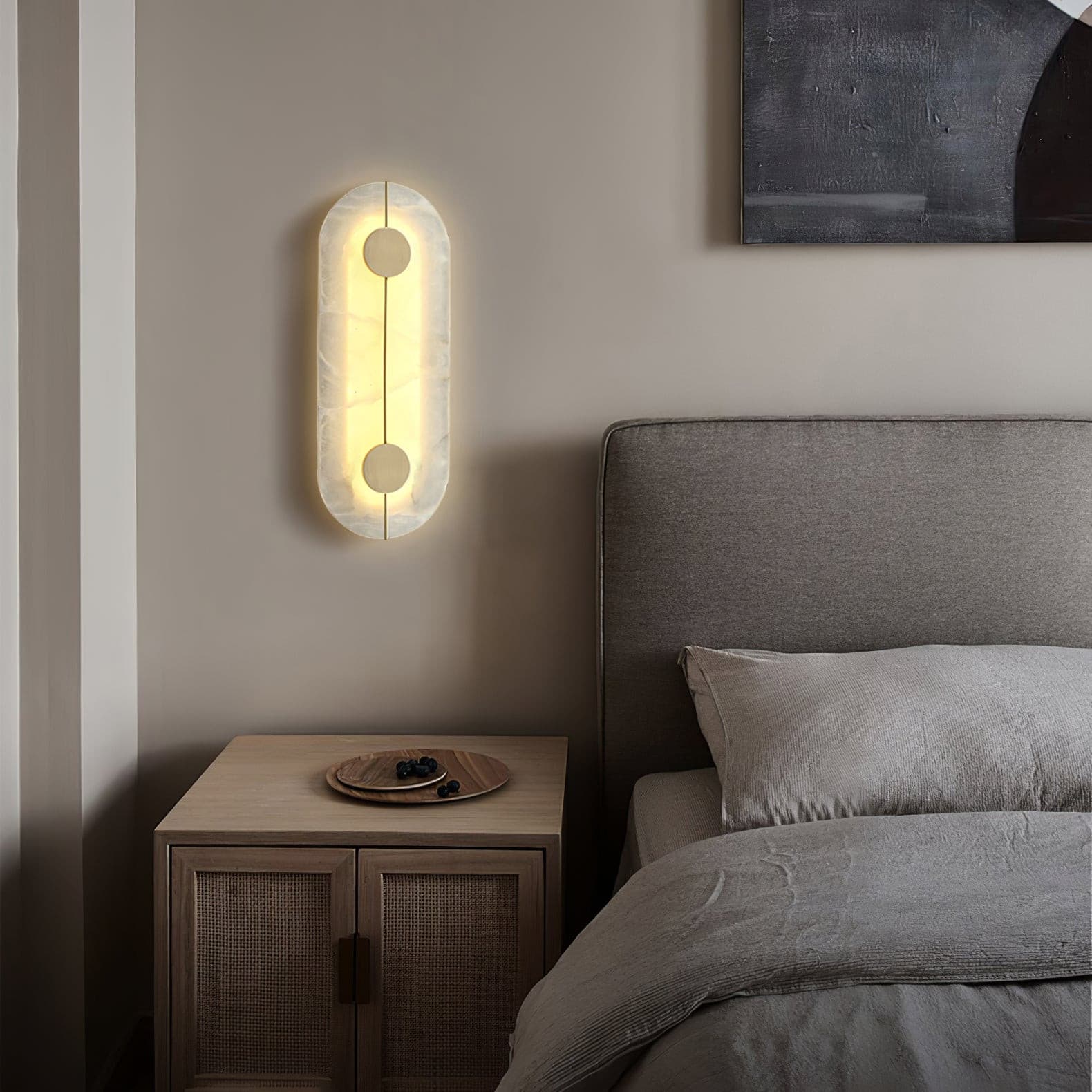 Artistic Wall Lamp Dolomite Copper Retro Flair