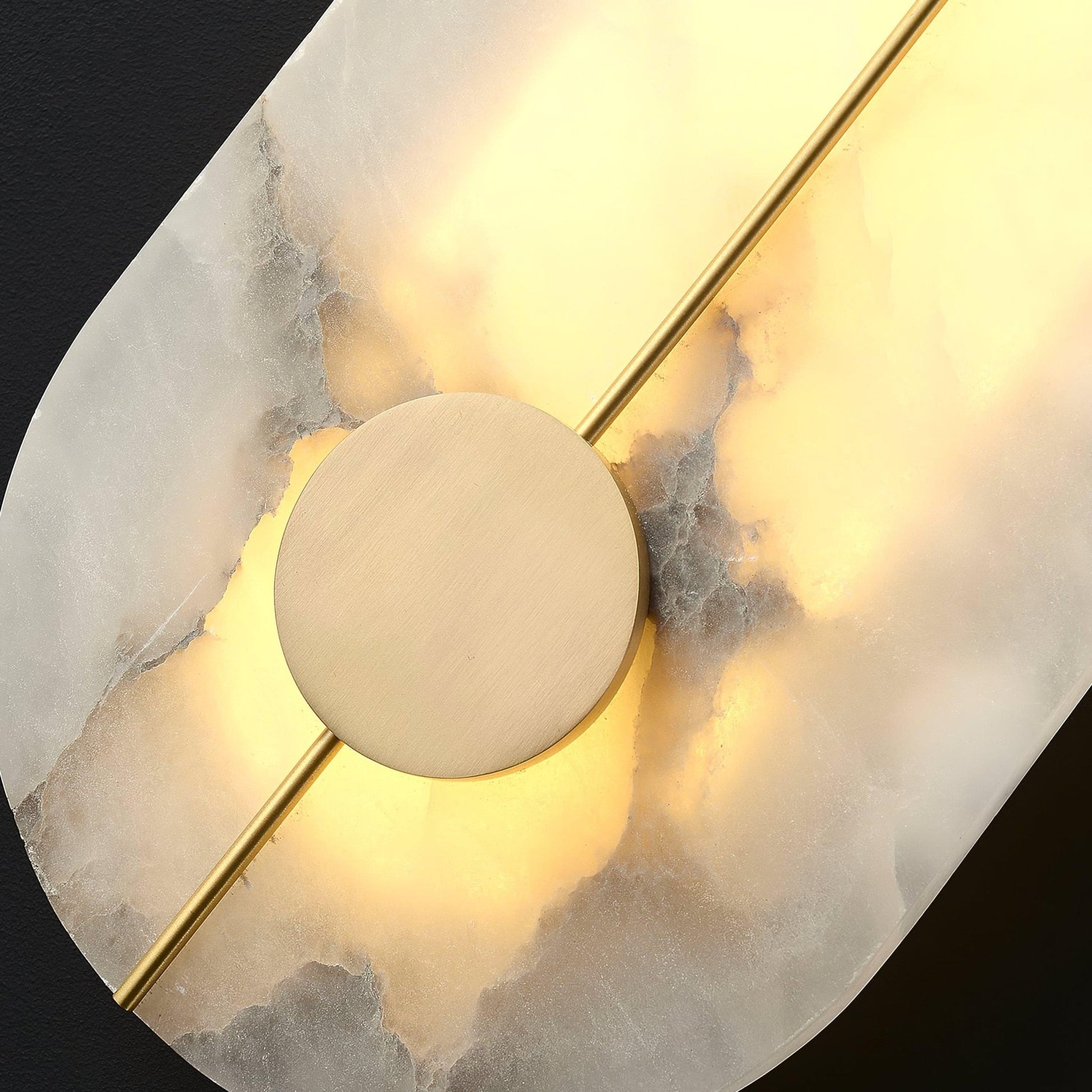 Citheira Minimalist Alabaster Wall Light-Neutral Decor