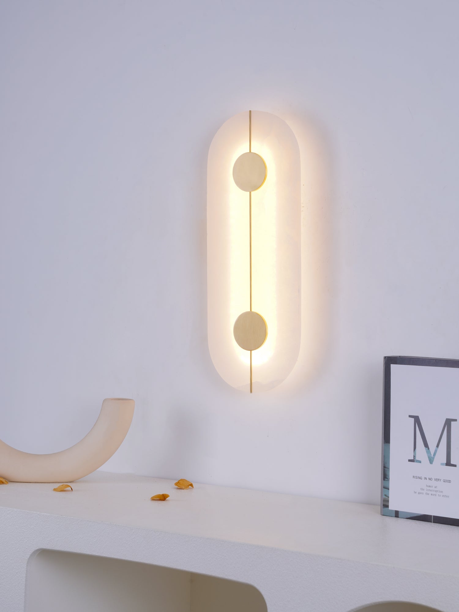 Artistic Wall Lamp Dolomite Copper Retro Flair
