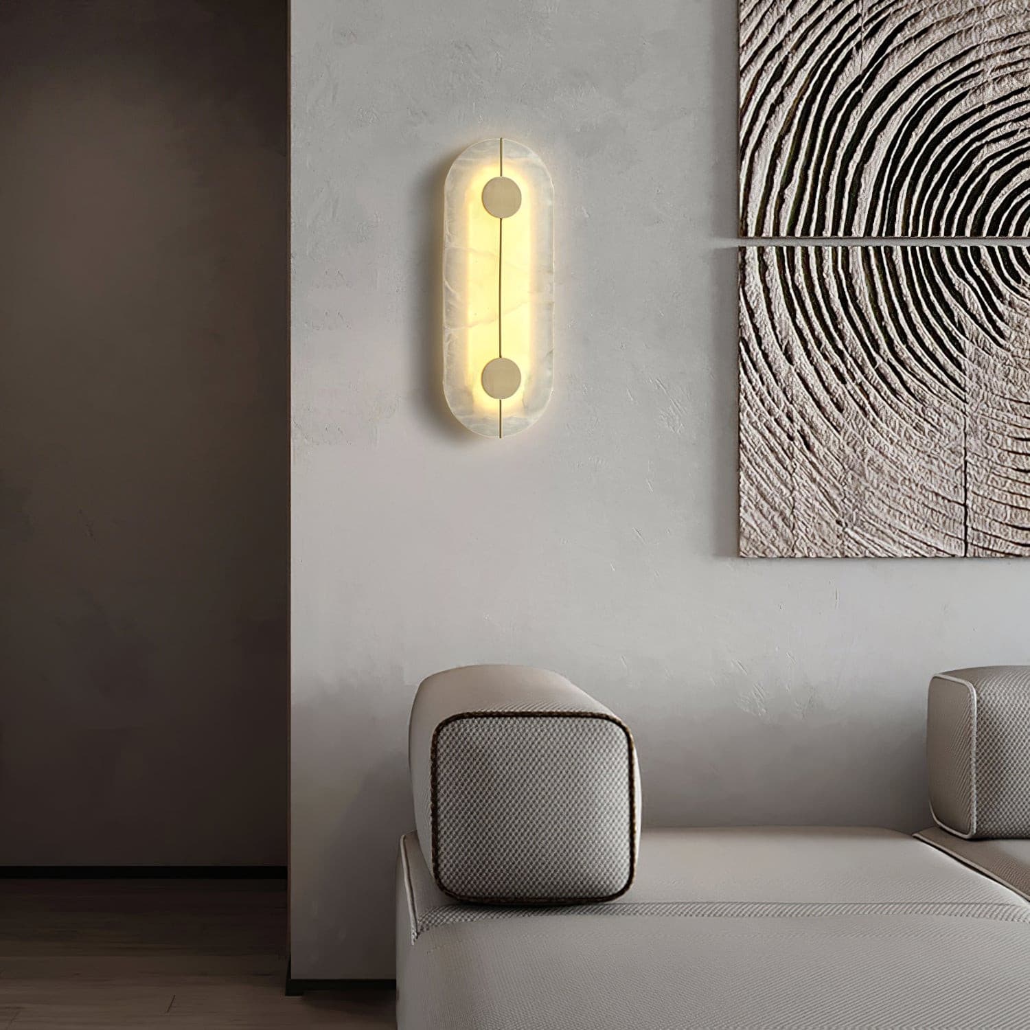 Artistic Wall Lamp Dolomite Copper Retro Flair