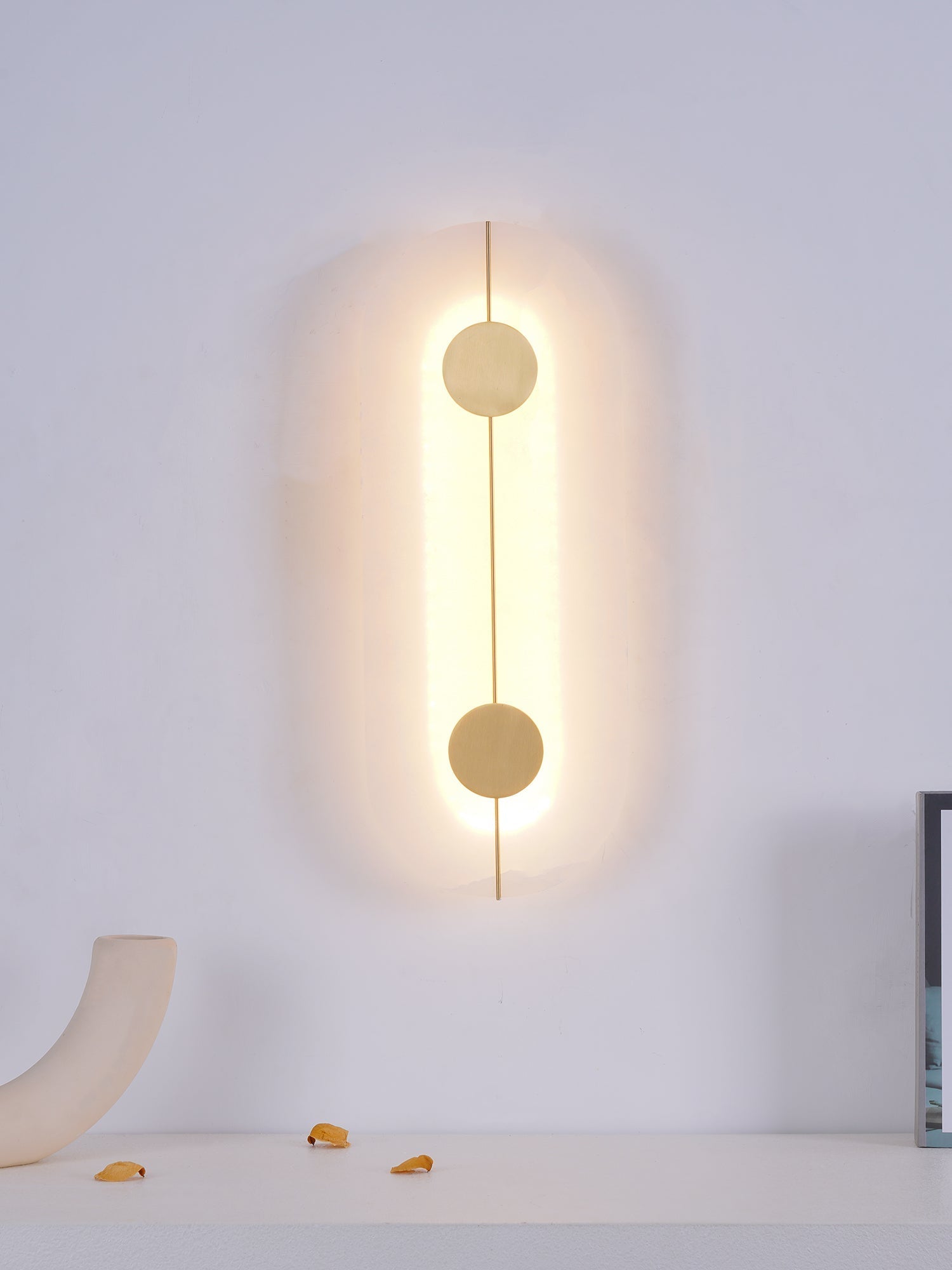 Artistic Wall Lamp Dolomite Copper Retro Flair