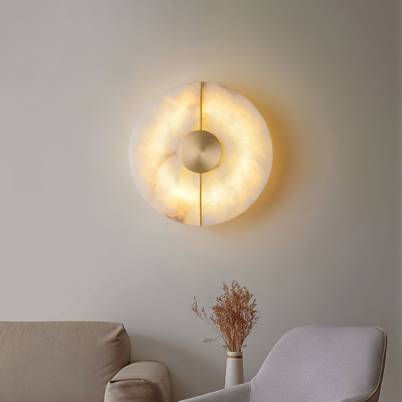 Artistic Wall Lamp Dolomite Copper Retro Flair