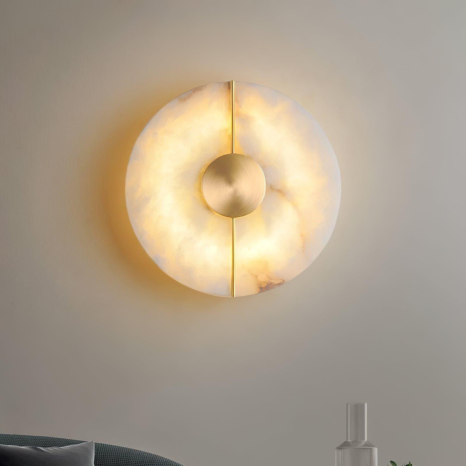 Citheira Minimalist Alabaster Wall Light-Neutral Decor