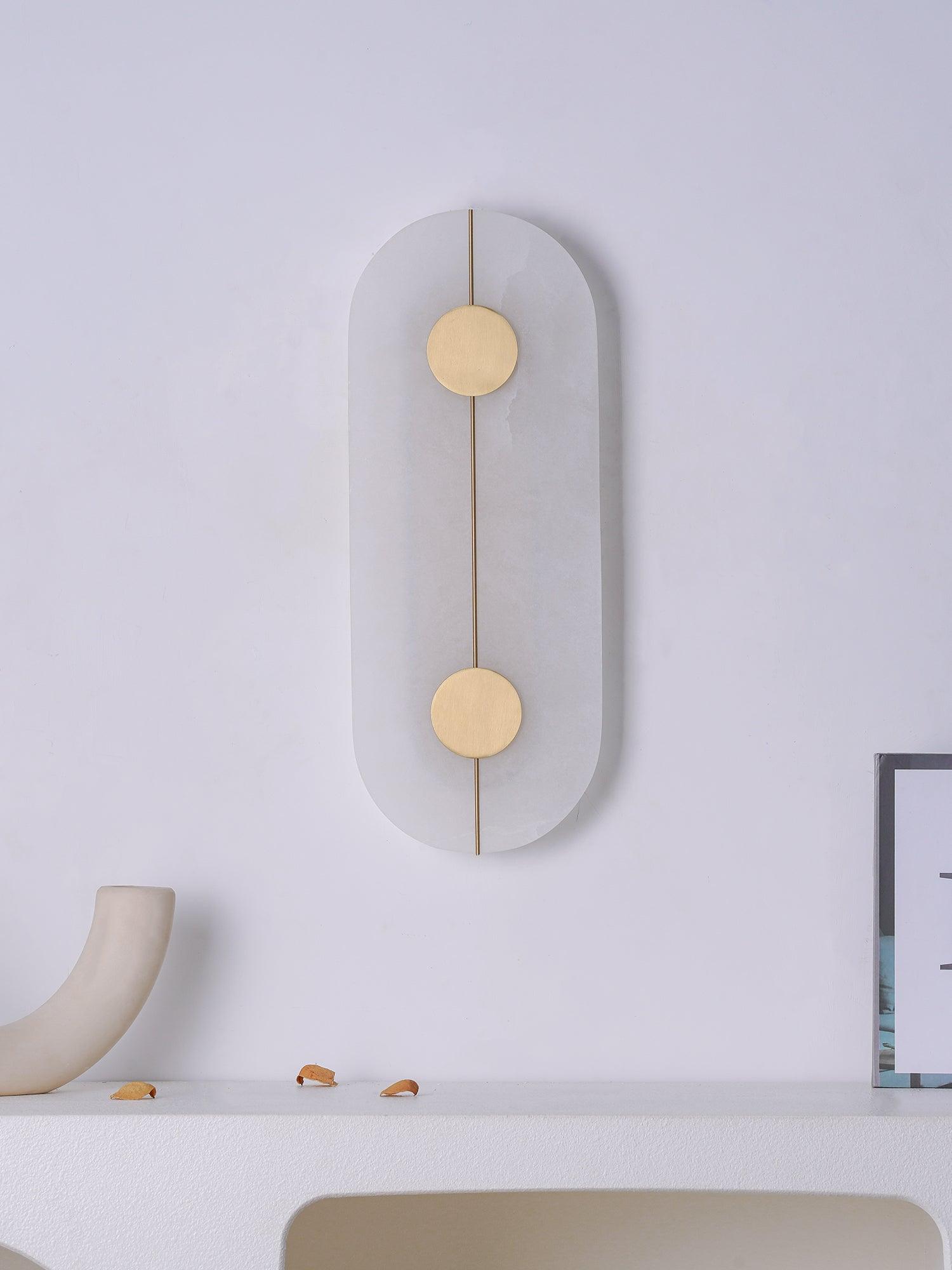 Citheira Minimalist Alabaster Wall Light-Neutral Decor