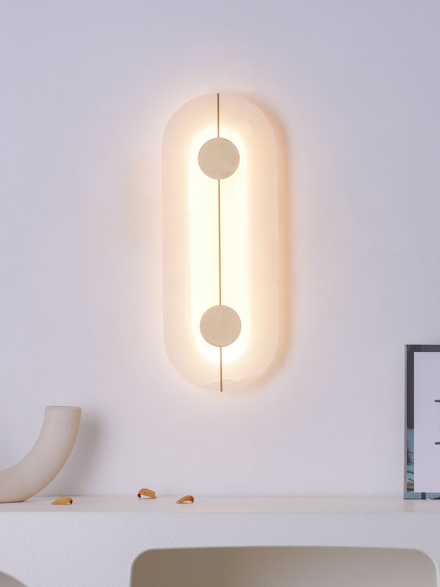 Artistic Wall Lamp Dolomite Copper Retro Flair