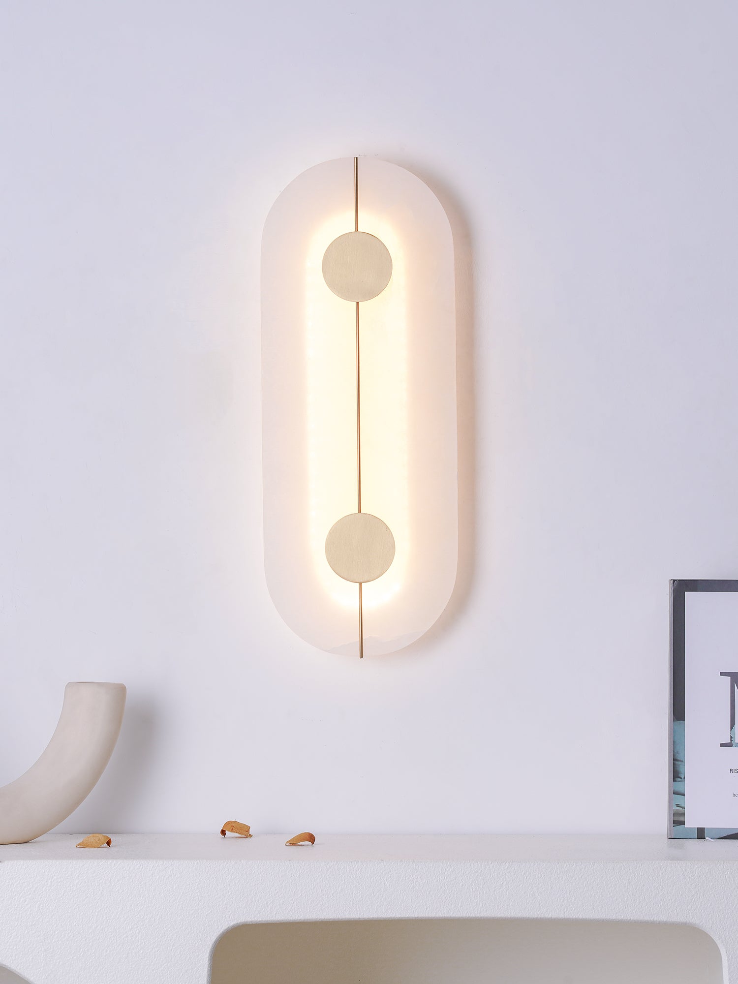 Artistic Wall Lamp Dolomite Copper Retro Flair