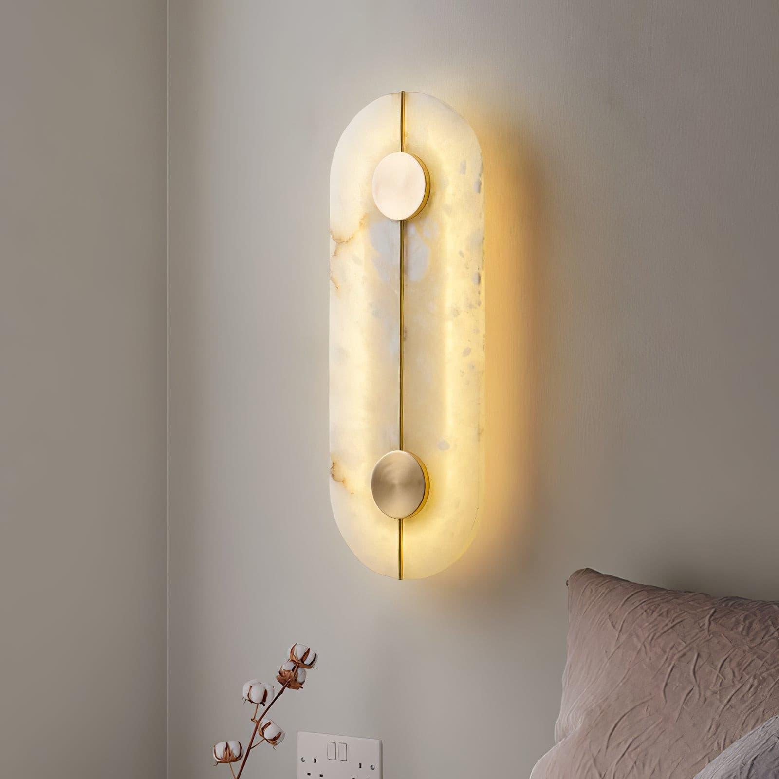 Citheira Minimalist Alabaster Wall Light-Neutral Decor