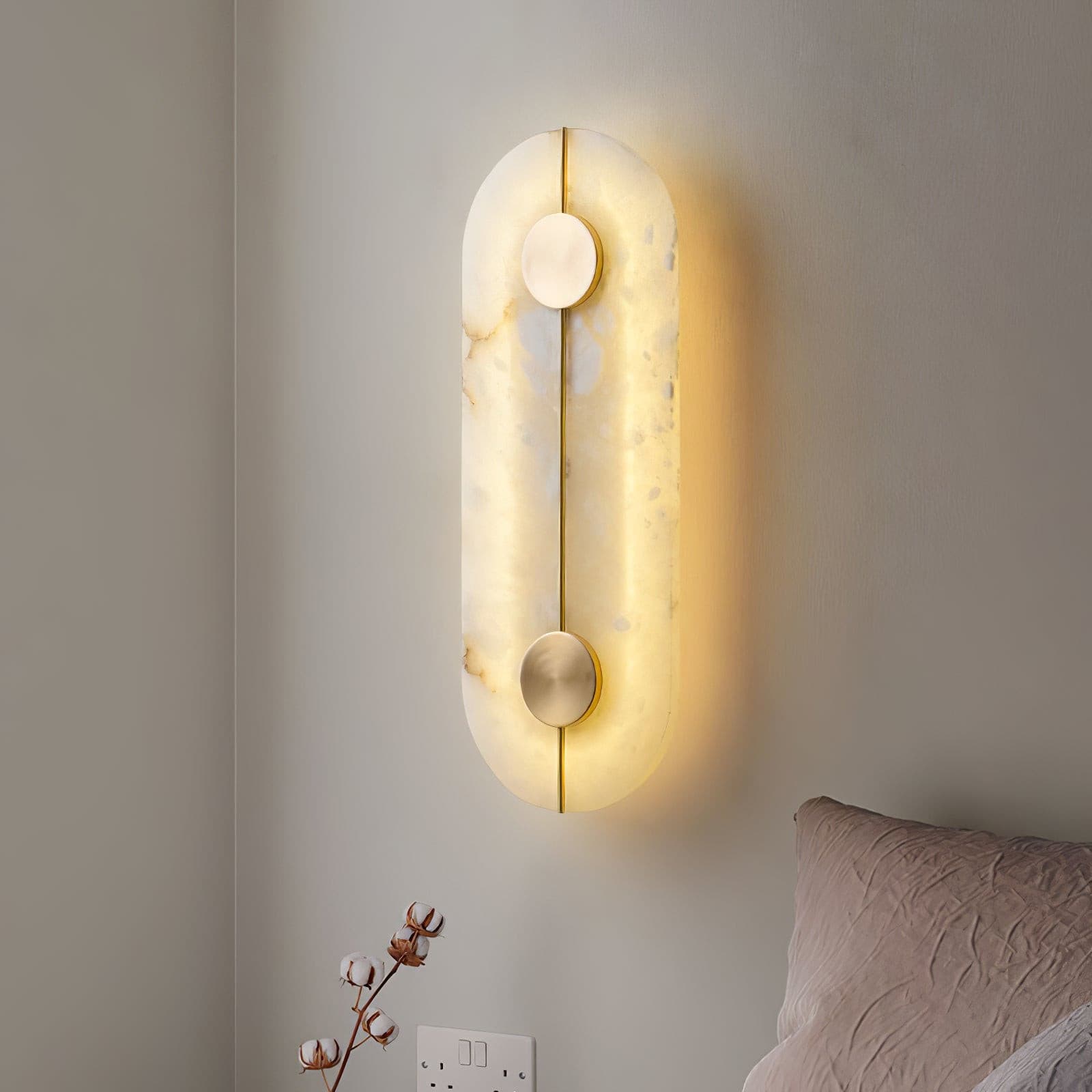 Artistic Wall Lamp Dolomite Copper Retro Flair