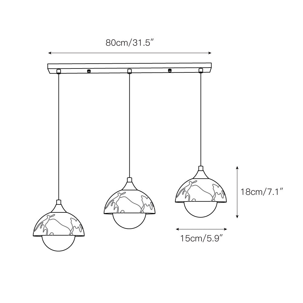 Tavon Modern Minimalist Marble Pendant Lamp-Neutral Decor
