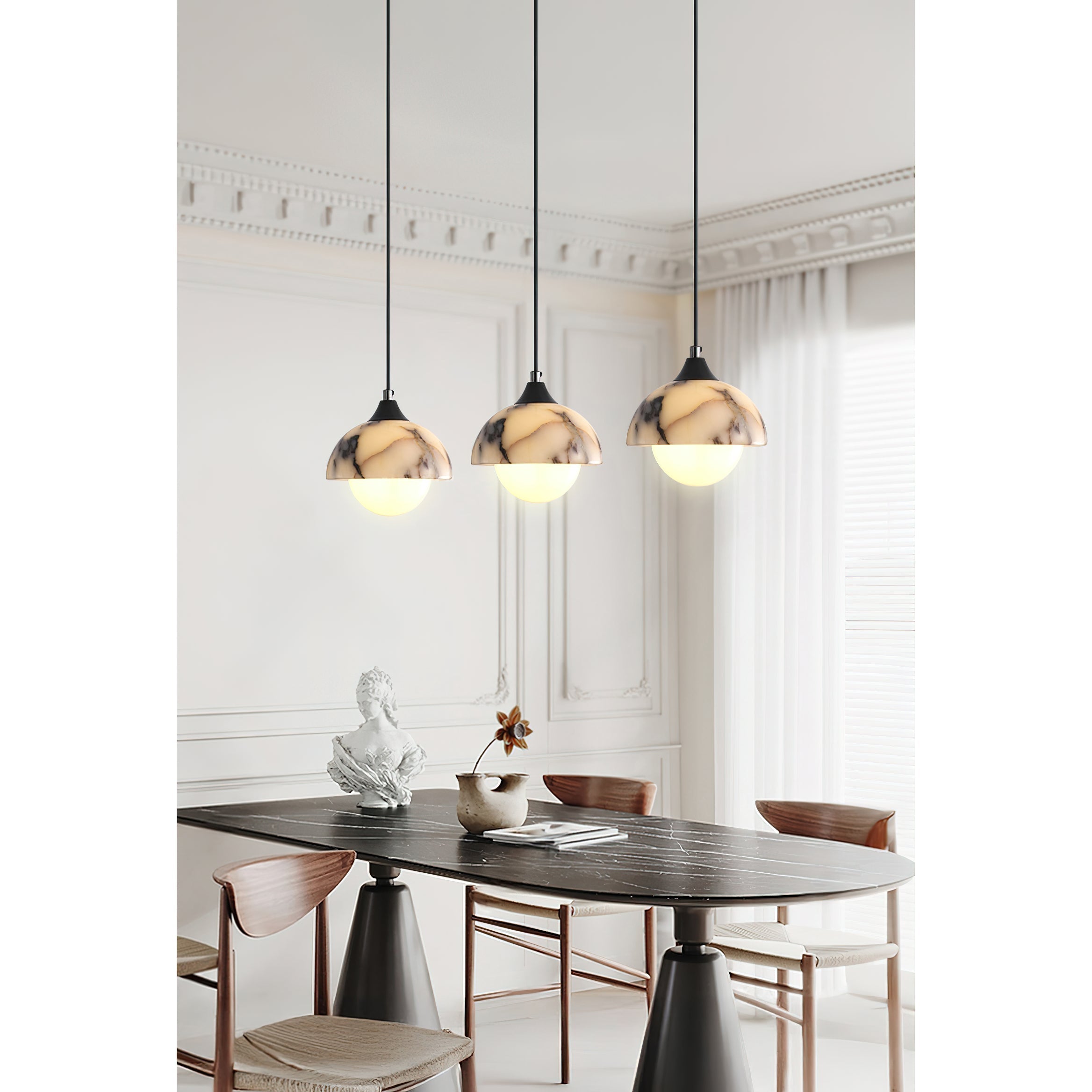 Yrvuvys Modern Minimalist Marble Pendant Lamp
